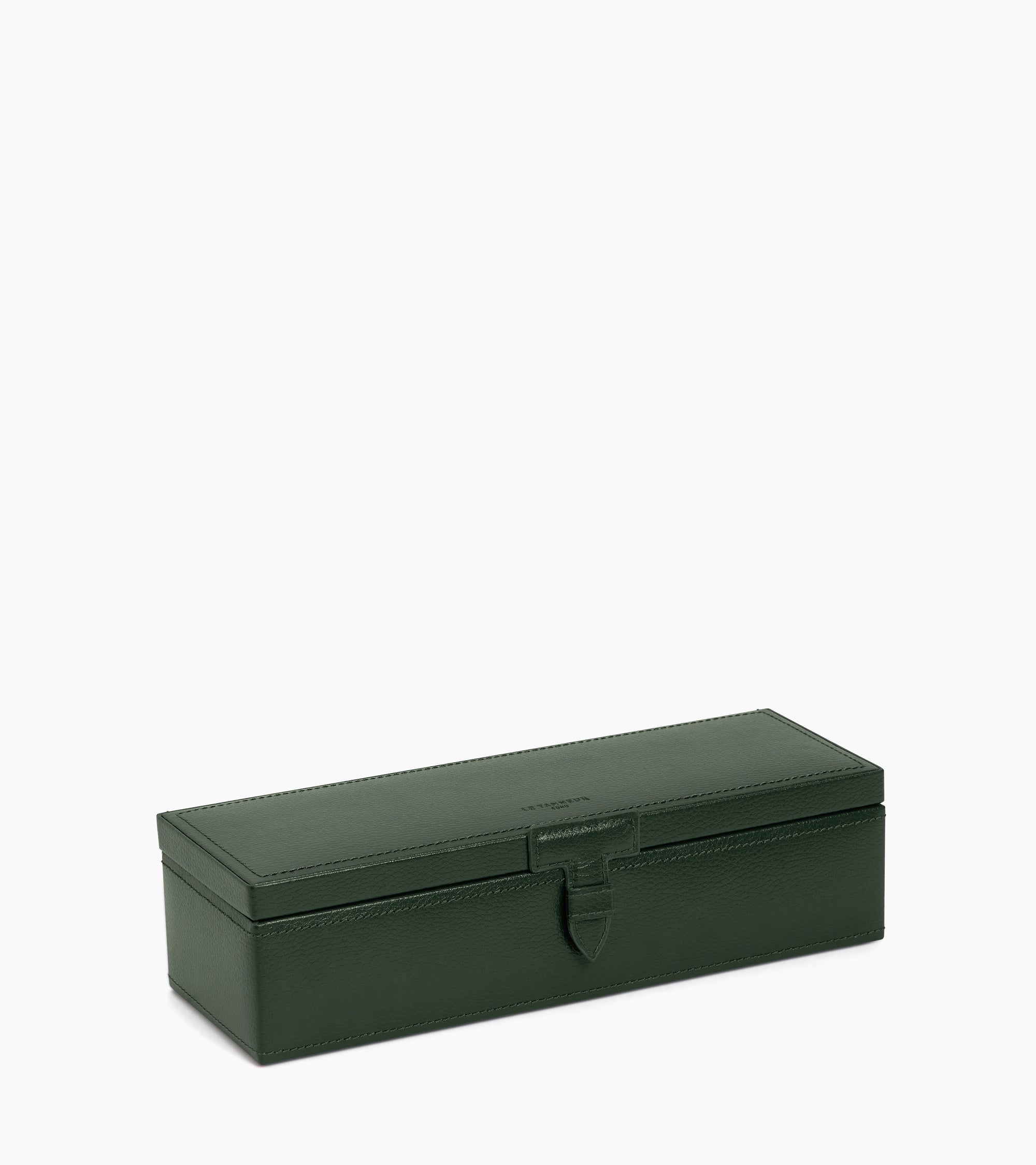 Coffret 5 montres en cuir grainé