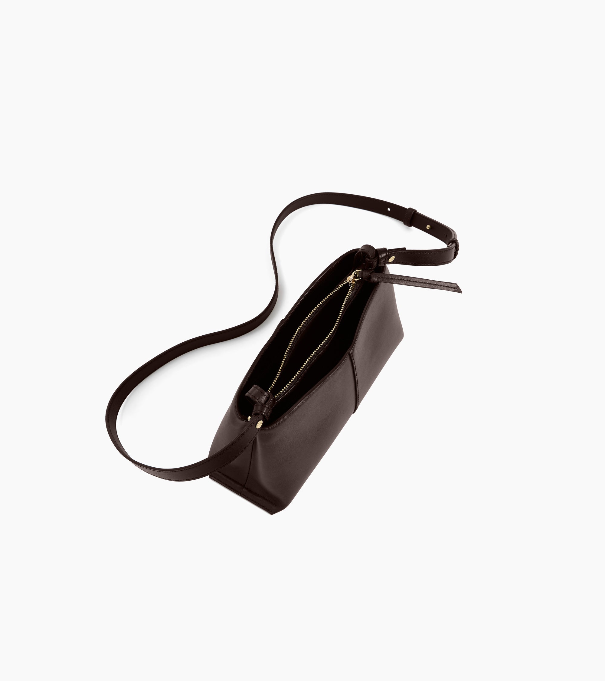 Petit sac bandoulière Félicie en cuir lisse