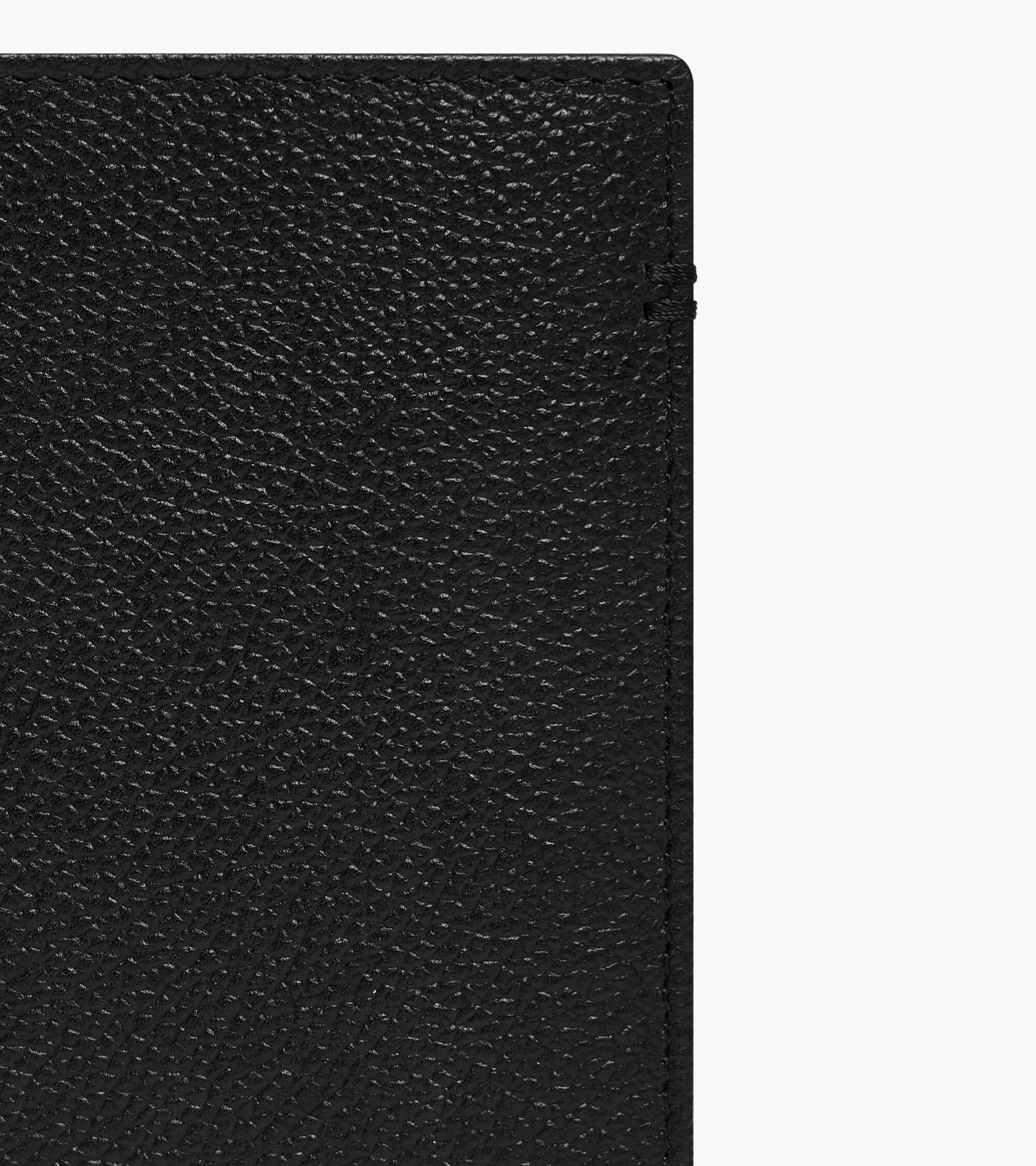 Portefeuille vertical moyen modèle zippé 2 volets Lucien en cuir grainé