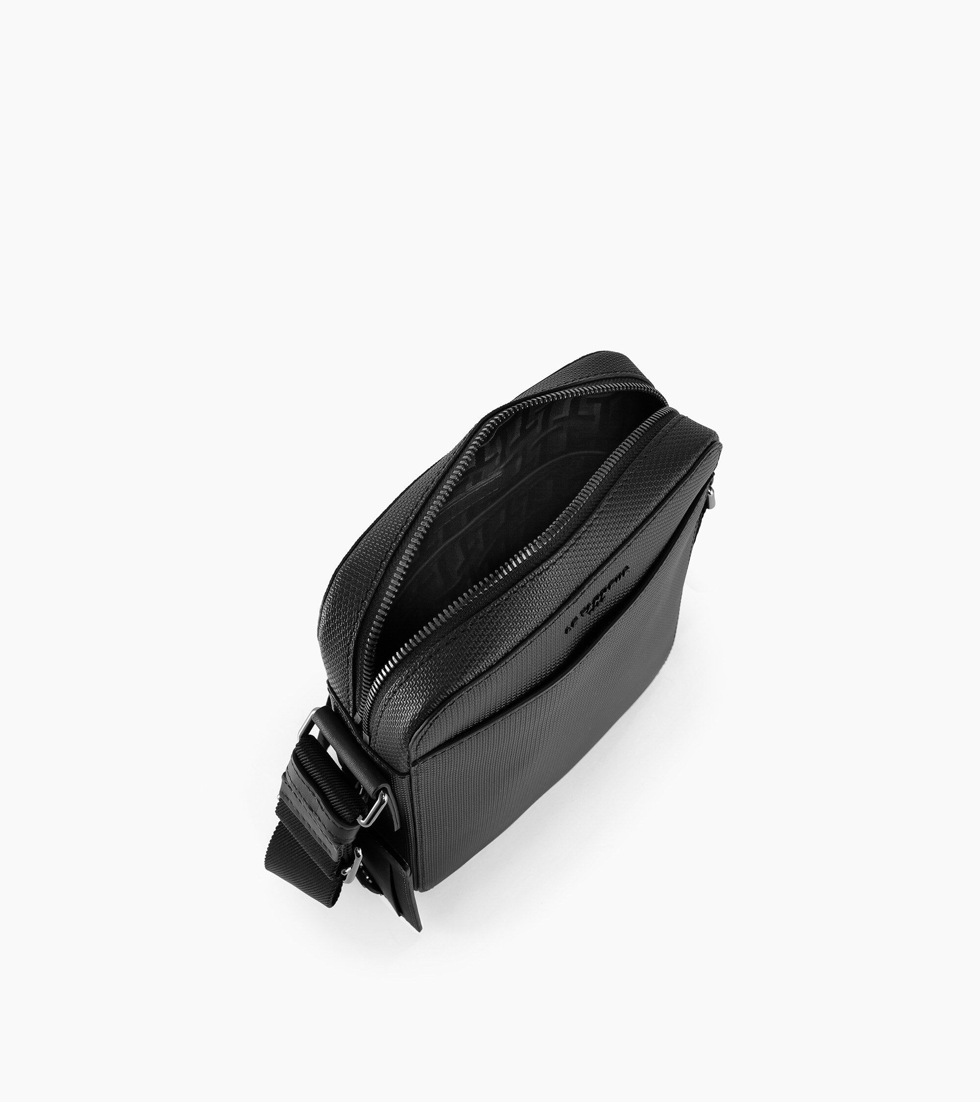 Petite sacoche zippée Emile en cuir signature T