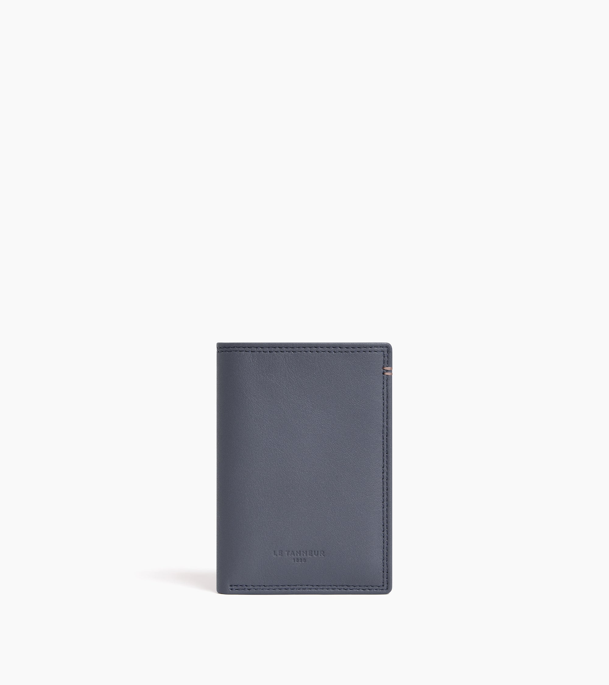 Porte cartes vertical Martin en cuir lisse