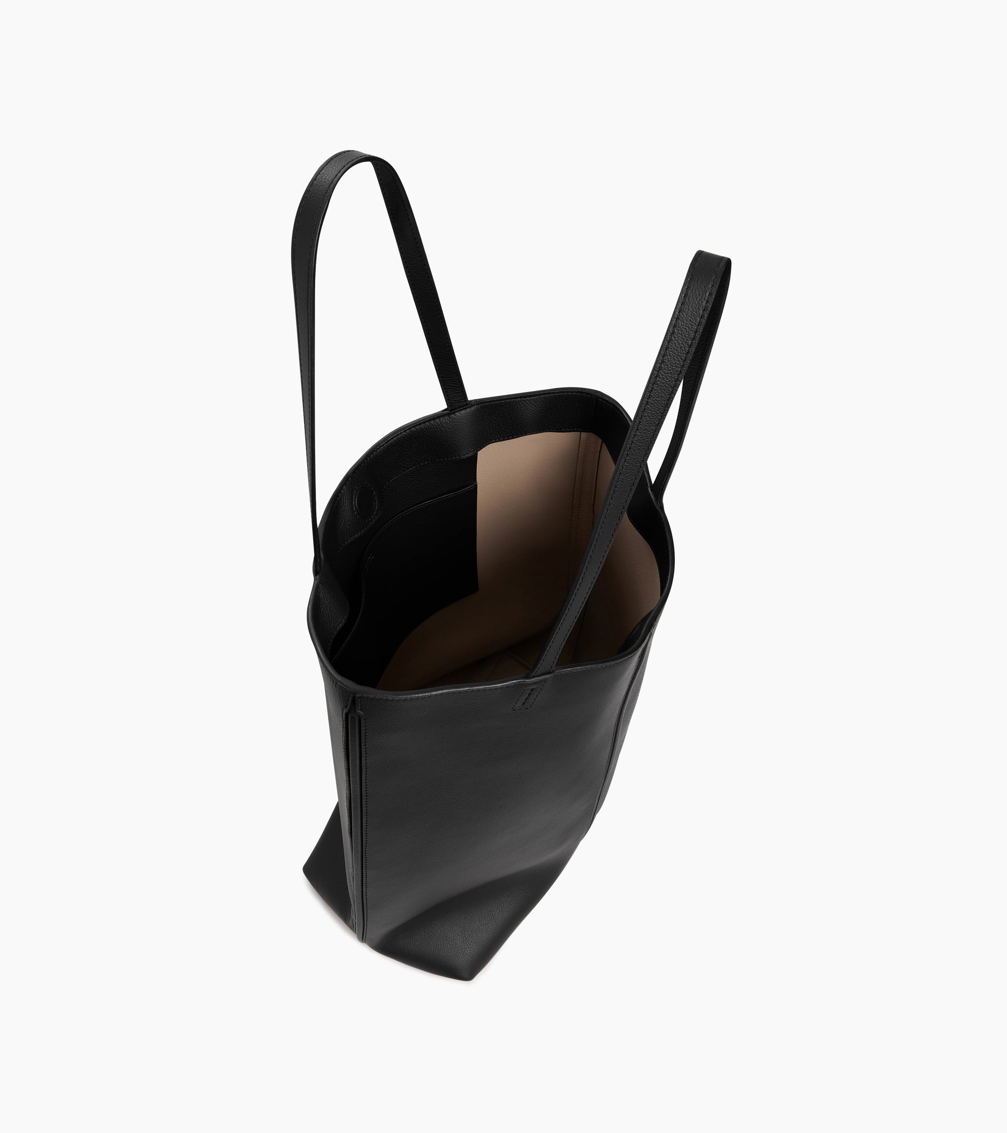 Sac cabas moyen modèle Hortense en cuir grainé double face