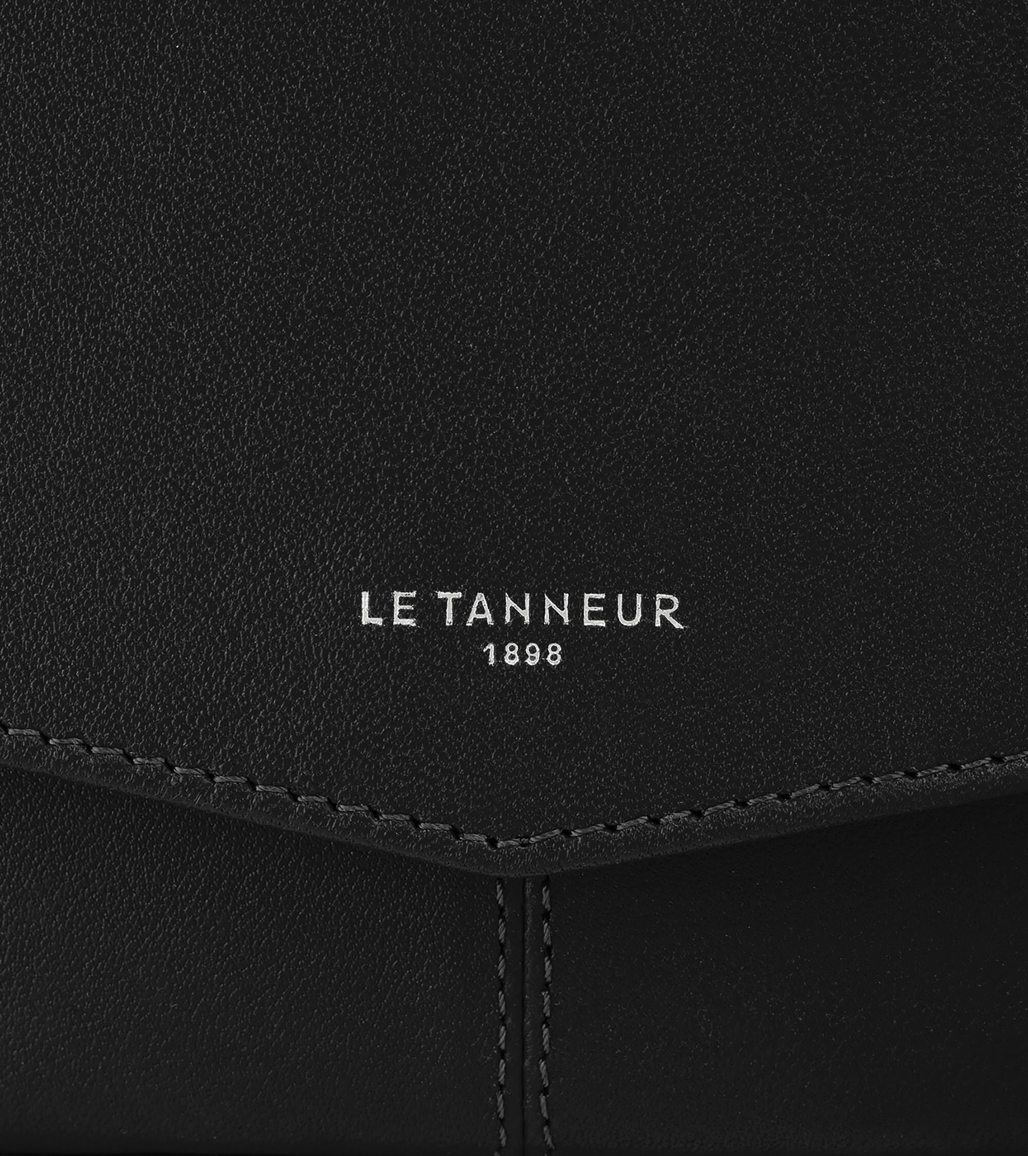 Sac pochette avec bandoulière amovible Charlotte en cuir lisse