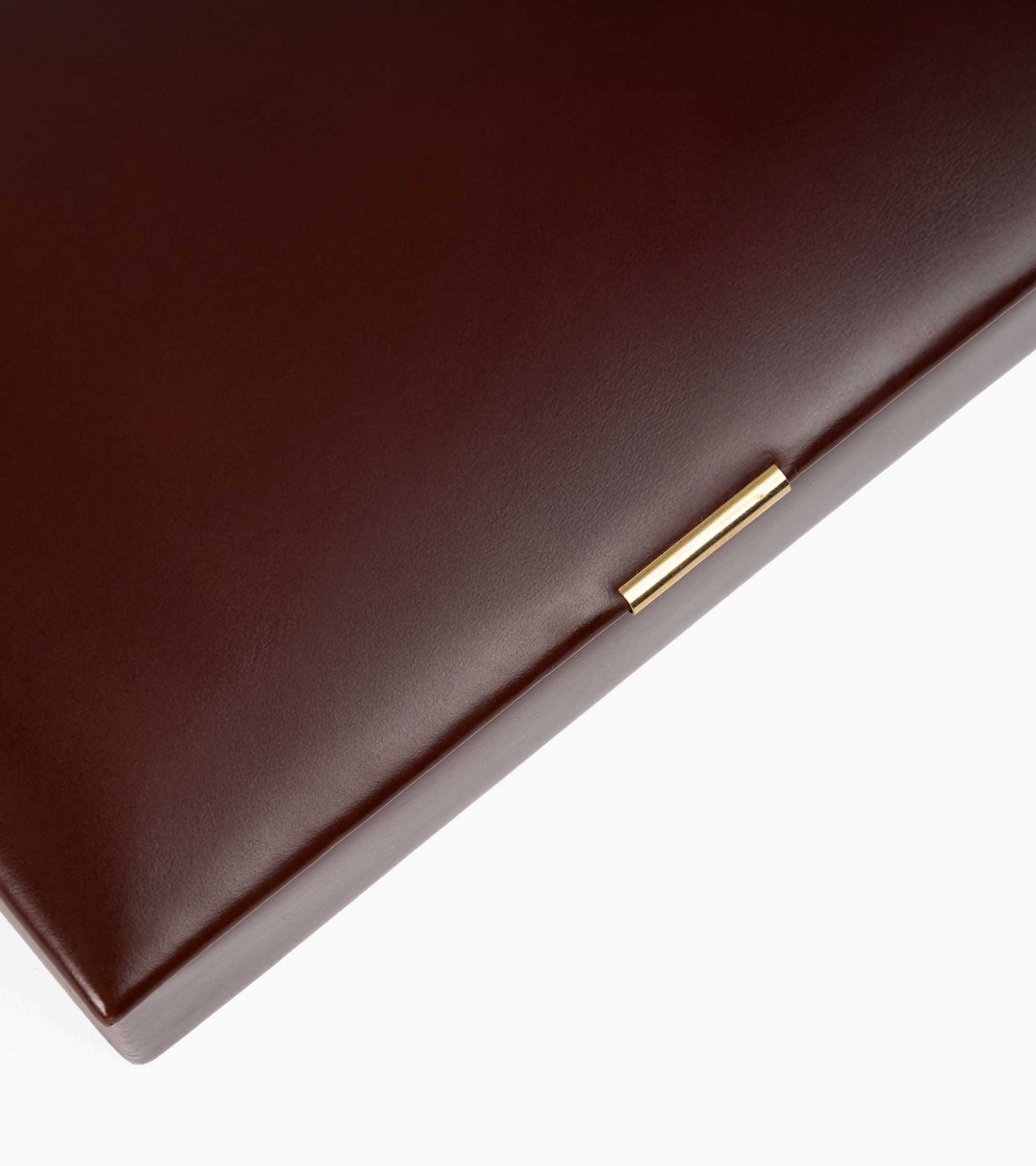 Coffret de jeux bridge petit modèle en cuir