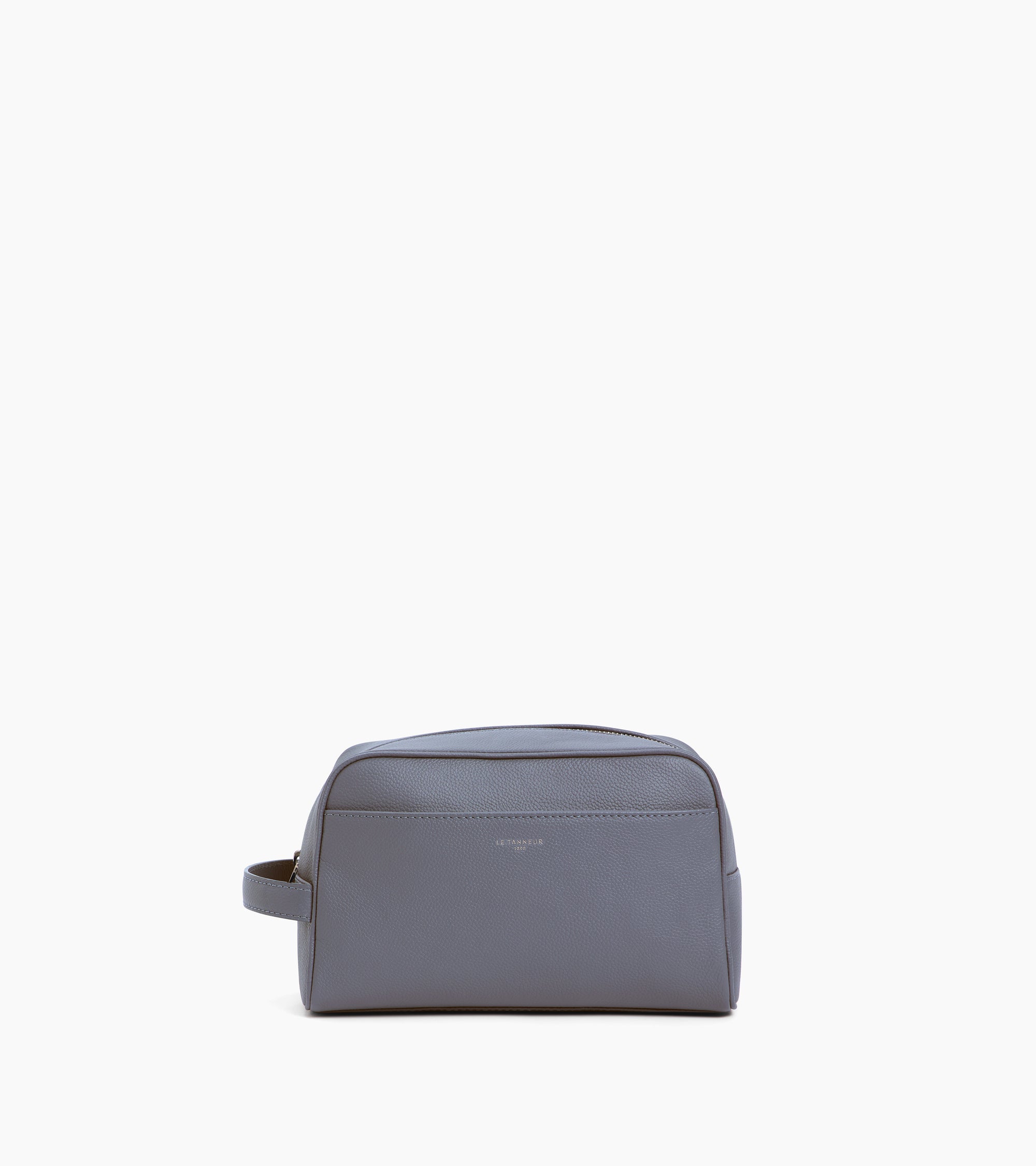 Trousse de toilette en cuir grainé
