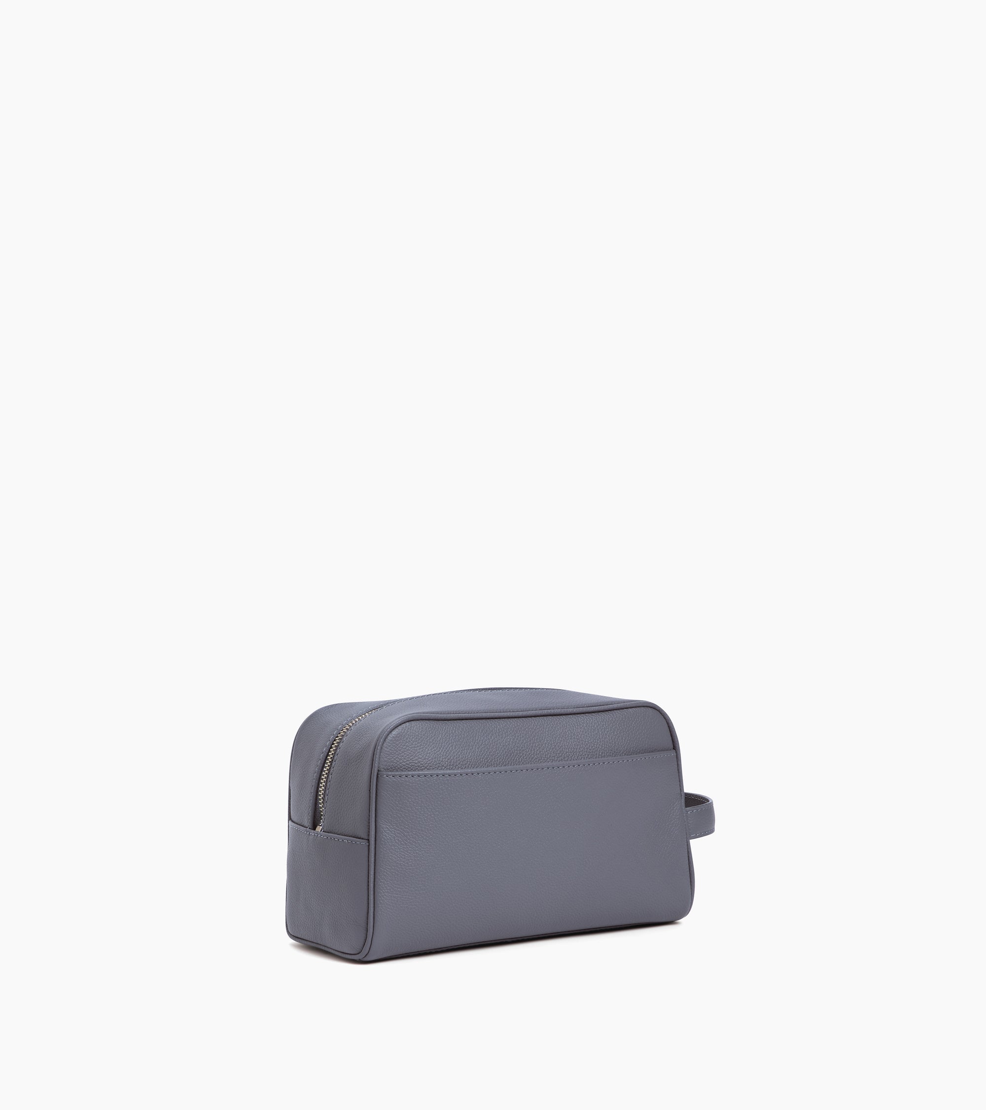 Trousse de toilette en cuir grainé