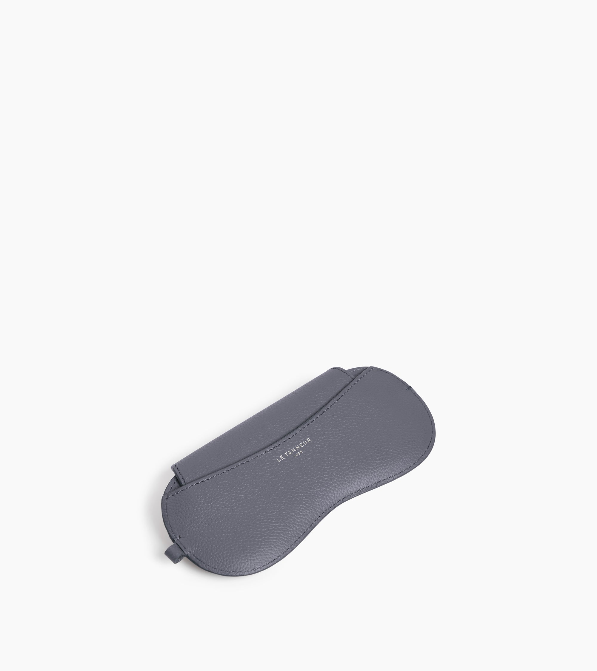 Etui à lunettes charms en cuir grainé