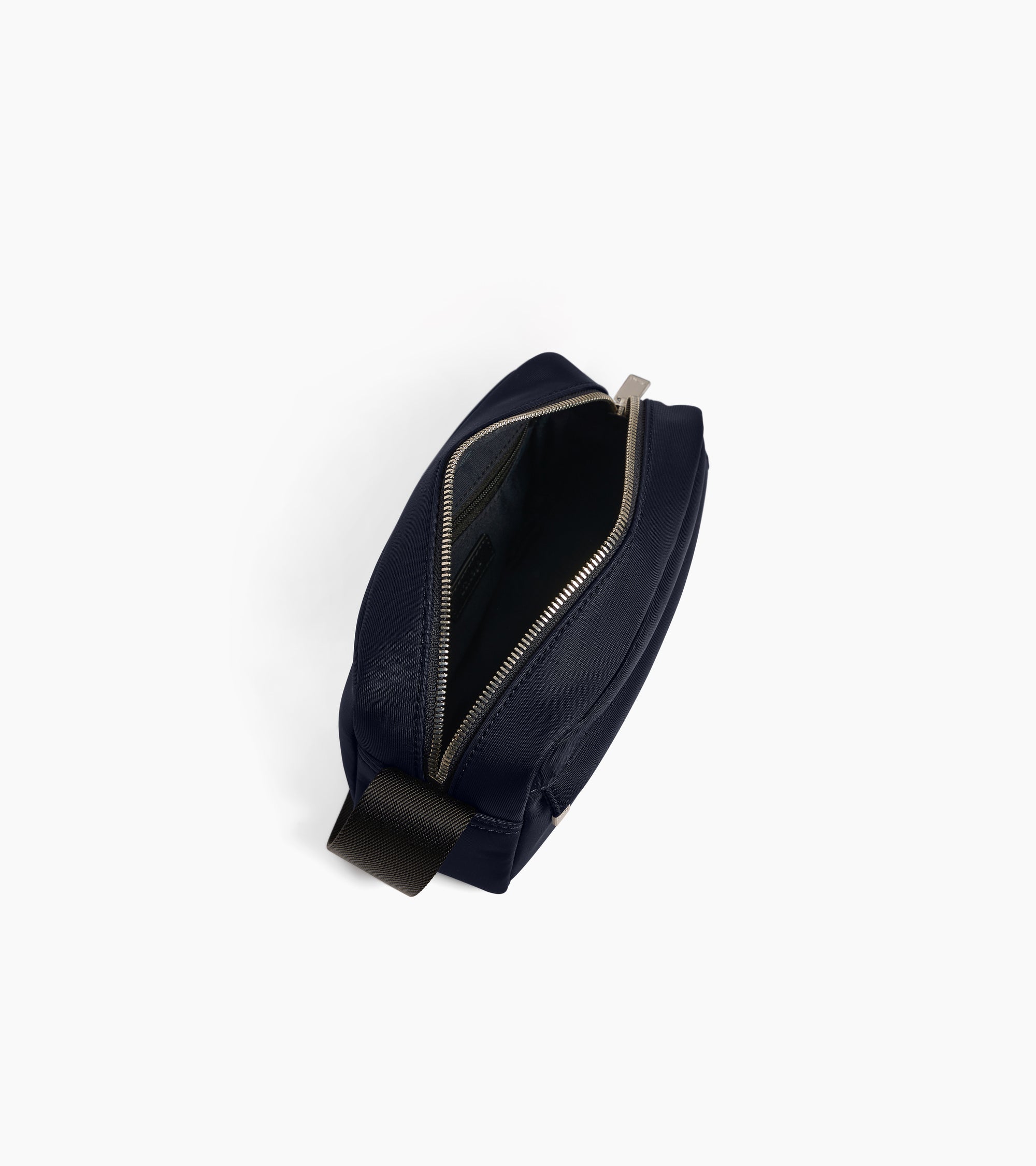 Petit sac bandoulière Basile en toile nylon et cuir lisse