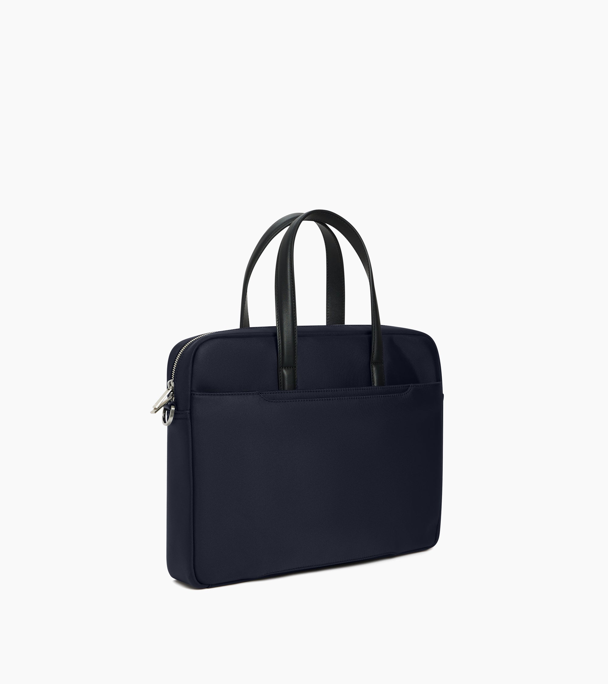 Porte documents 15" Basile en toile nylon et cuir lisse