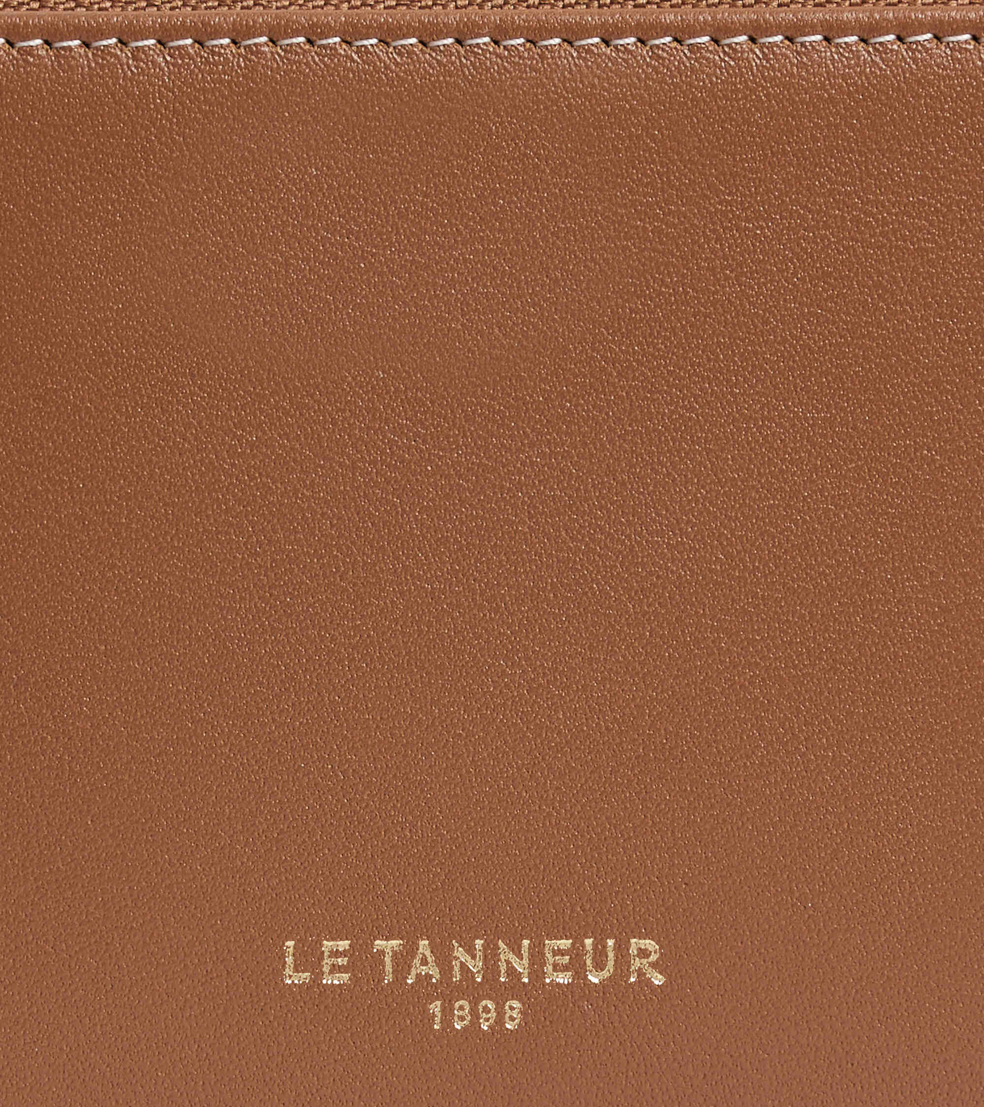 Porte monnaie zippé avec porte cartes amovible Albertine en cuir lisse