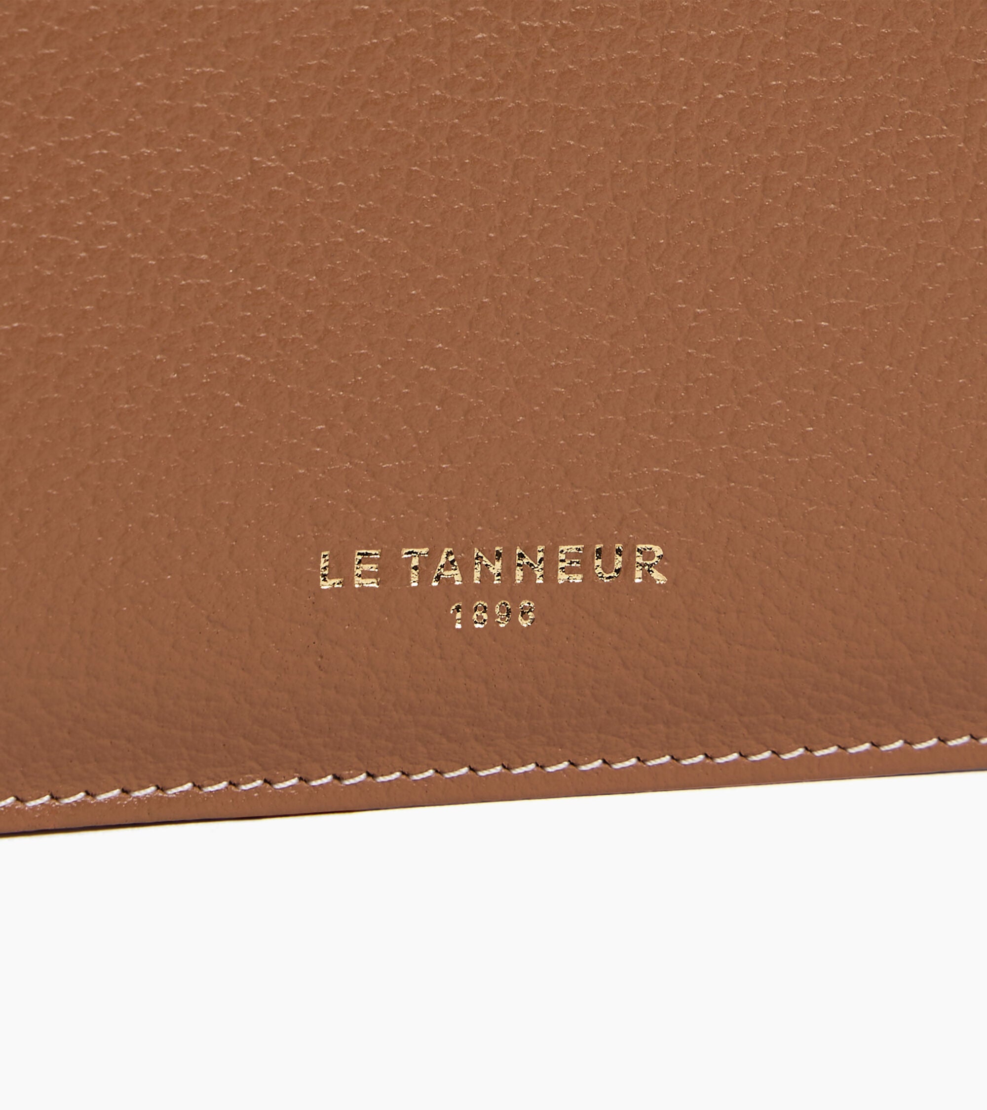 Porte cartes zippé Albertine en cuir grainé