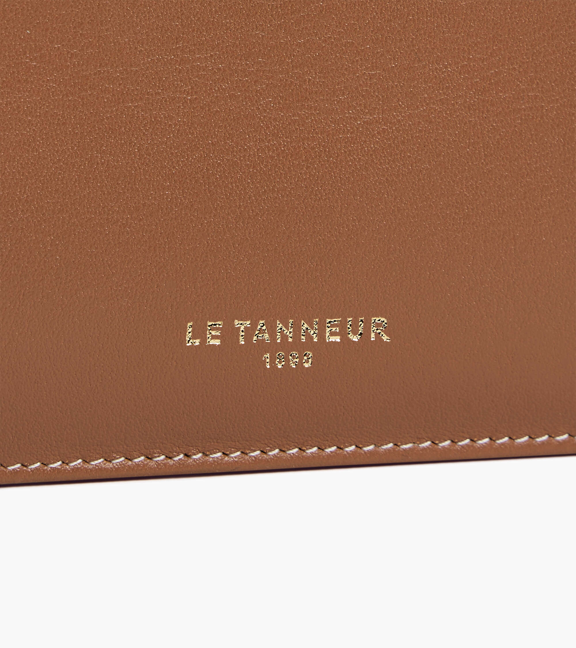 Porte cartes zippé Albertine en cuir lisse
