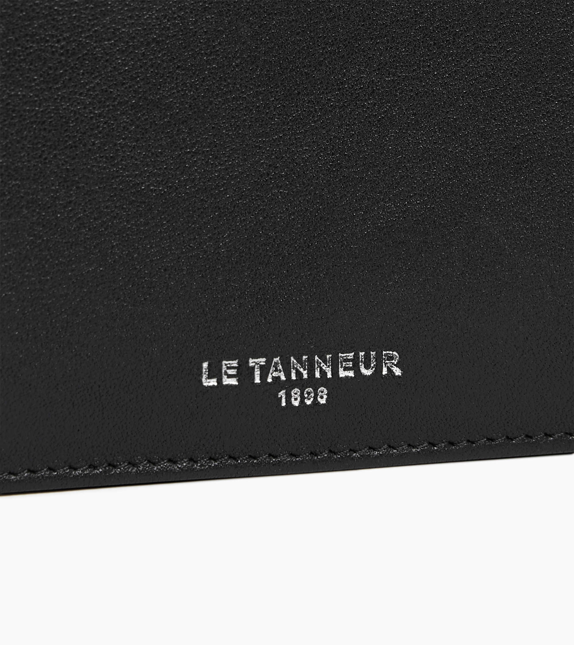 Porte cartes zippé Albertine en cuir lisse