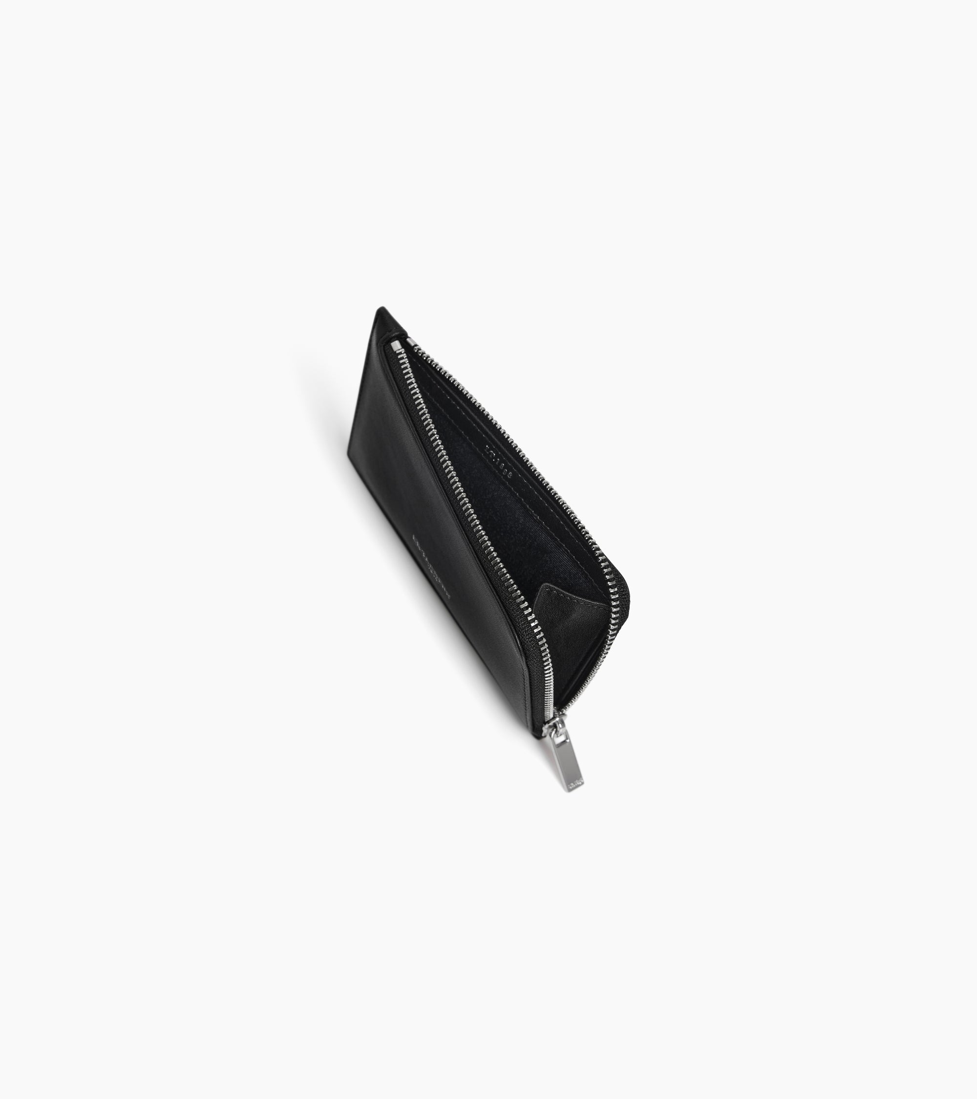 Porte cartes zippé Albertine en cuir lisse