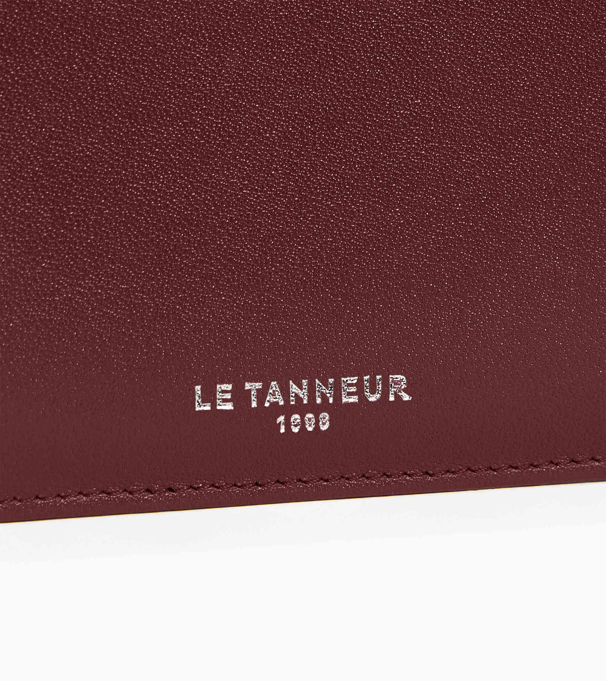 Porte cartes zippé Albertine en cuir lisse