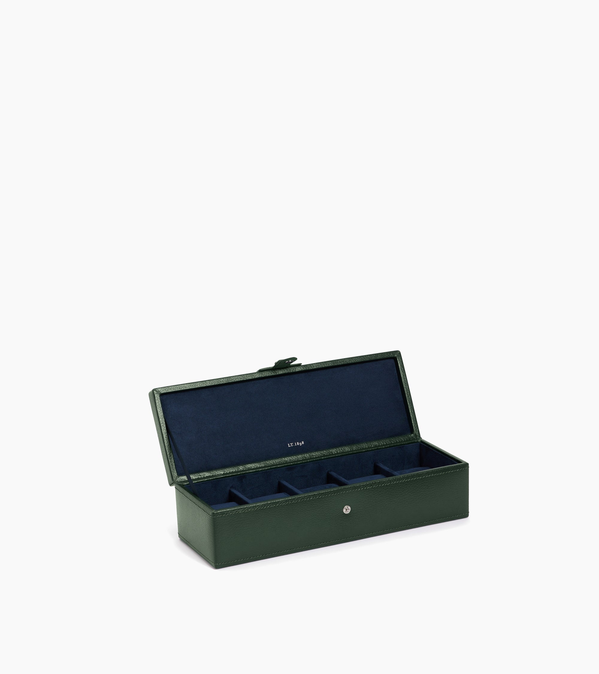 Coffret 5 montres en cuir grainé