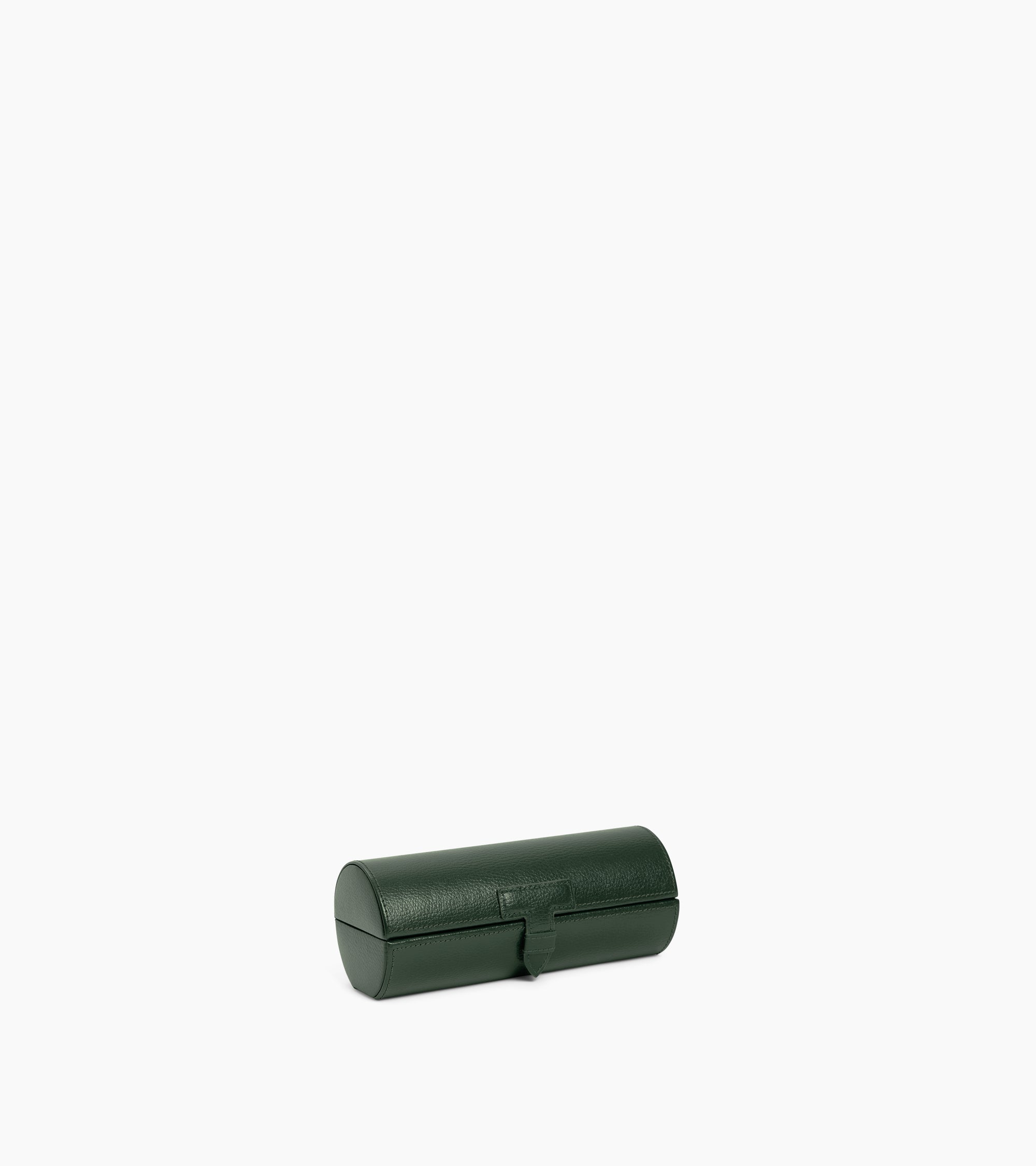 Etui 3 montres en cuir grainé