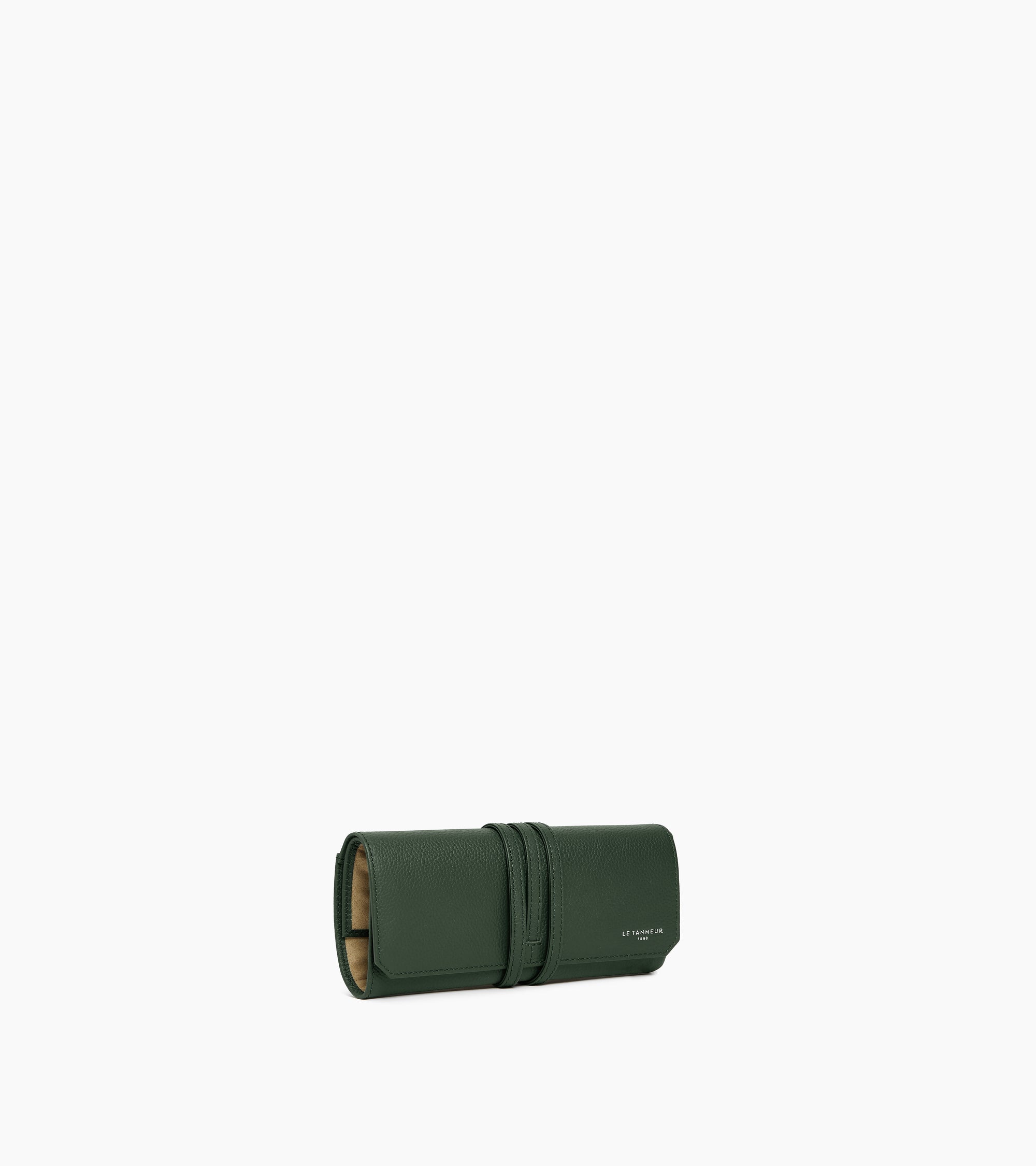 Coffret 3 montres de voyage souple en cuir grainé