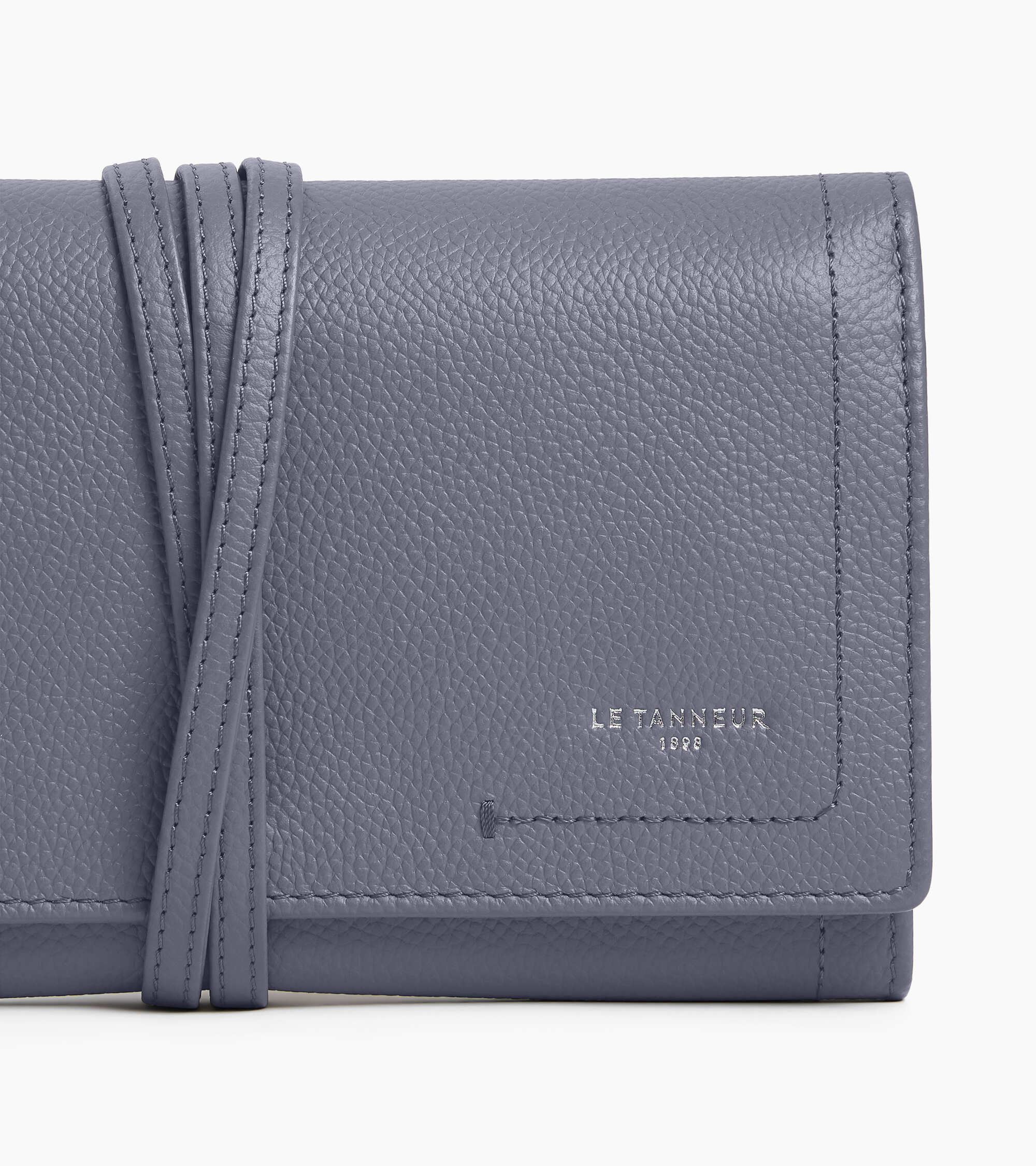 Coffret bijoux de voyage en cuir grainé