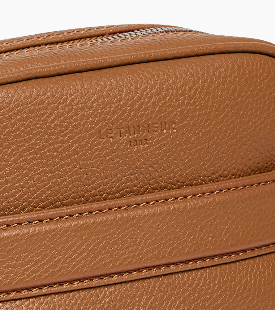 Petite sacoche Charles en cuir grainé