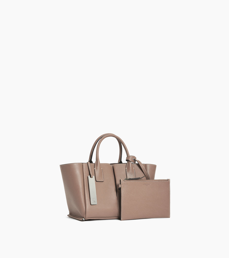 Petit sac à main Elena en cuir grainé