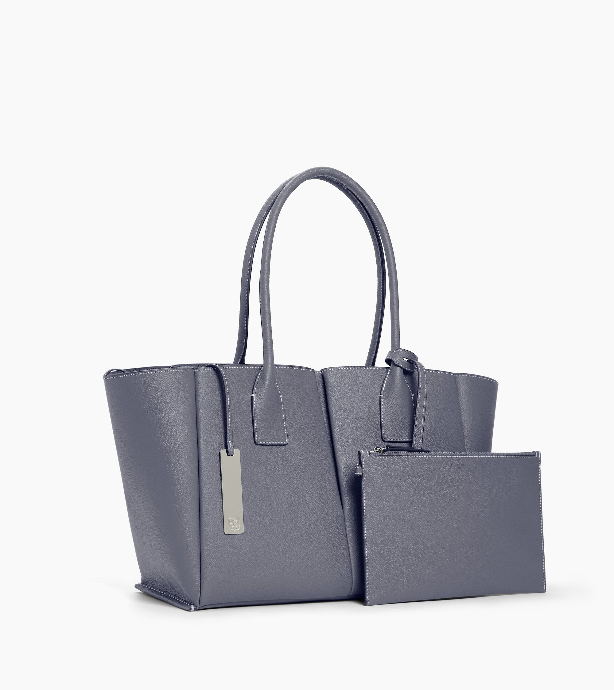 Grand sac cabas Elena en cuir grainé