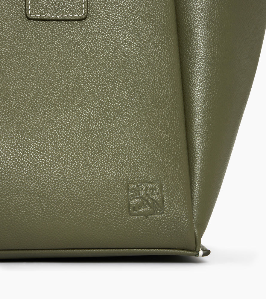 Elena large tote bag in grained leather