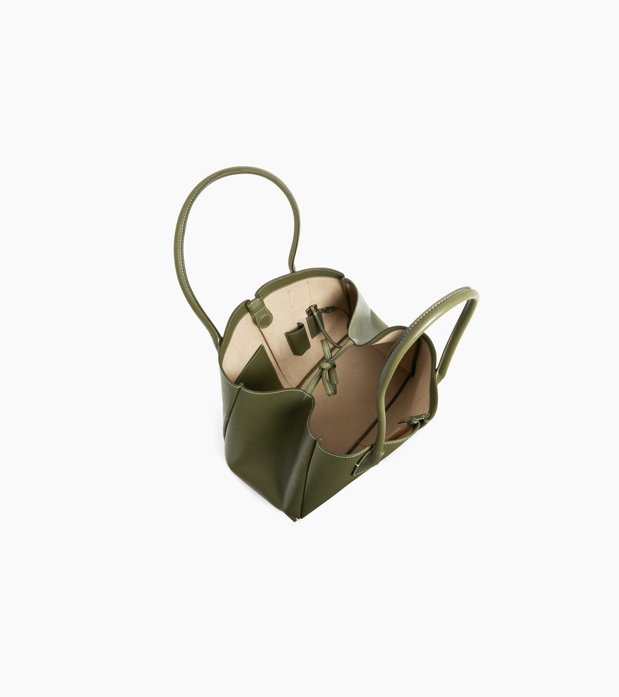 Elena large tote bag in grained leather