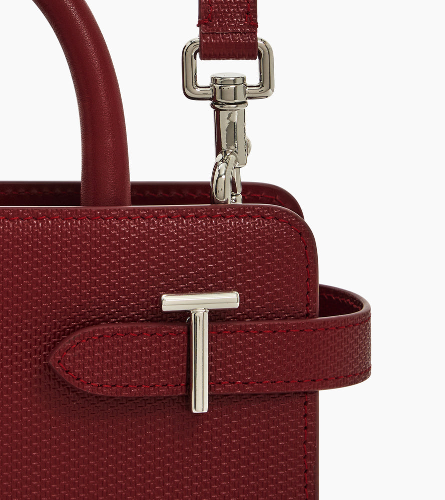 Petit sac à main Emilie en cuir signature T