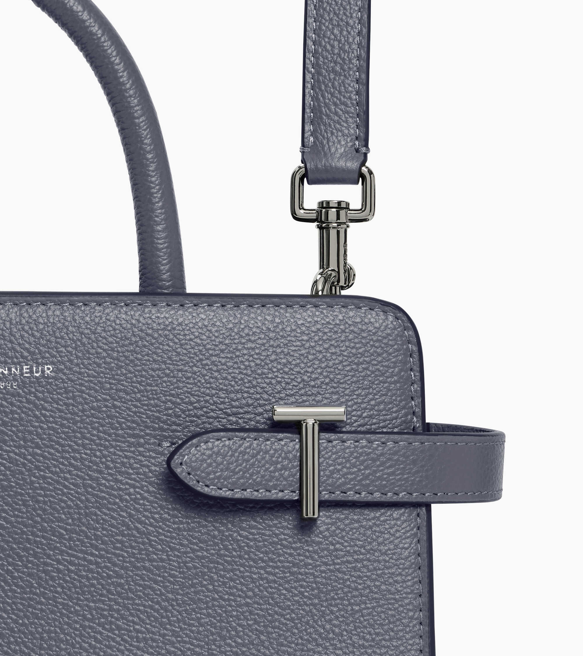 Sac à main moyen modèle Emilie en cuir grainé