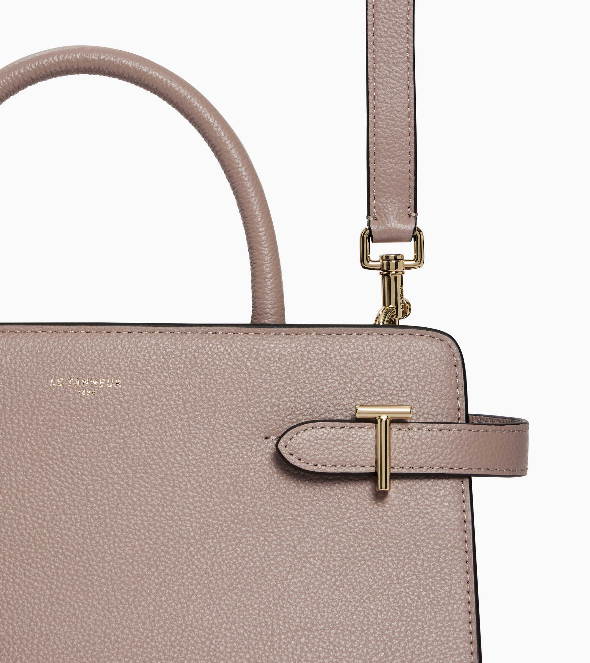 Sac à main moyen modèle Emilie en cuir grainé