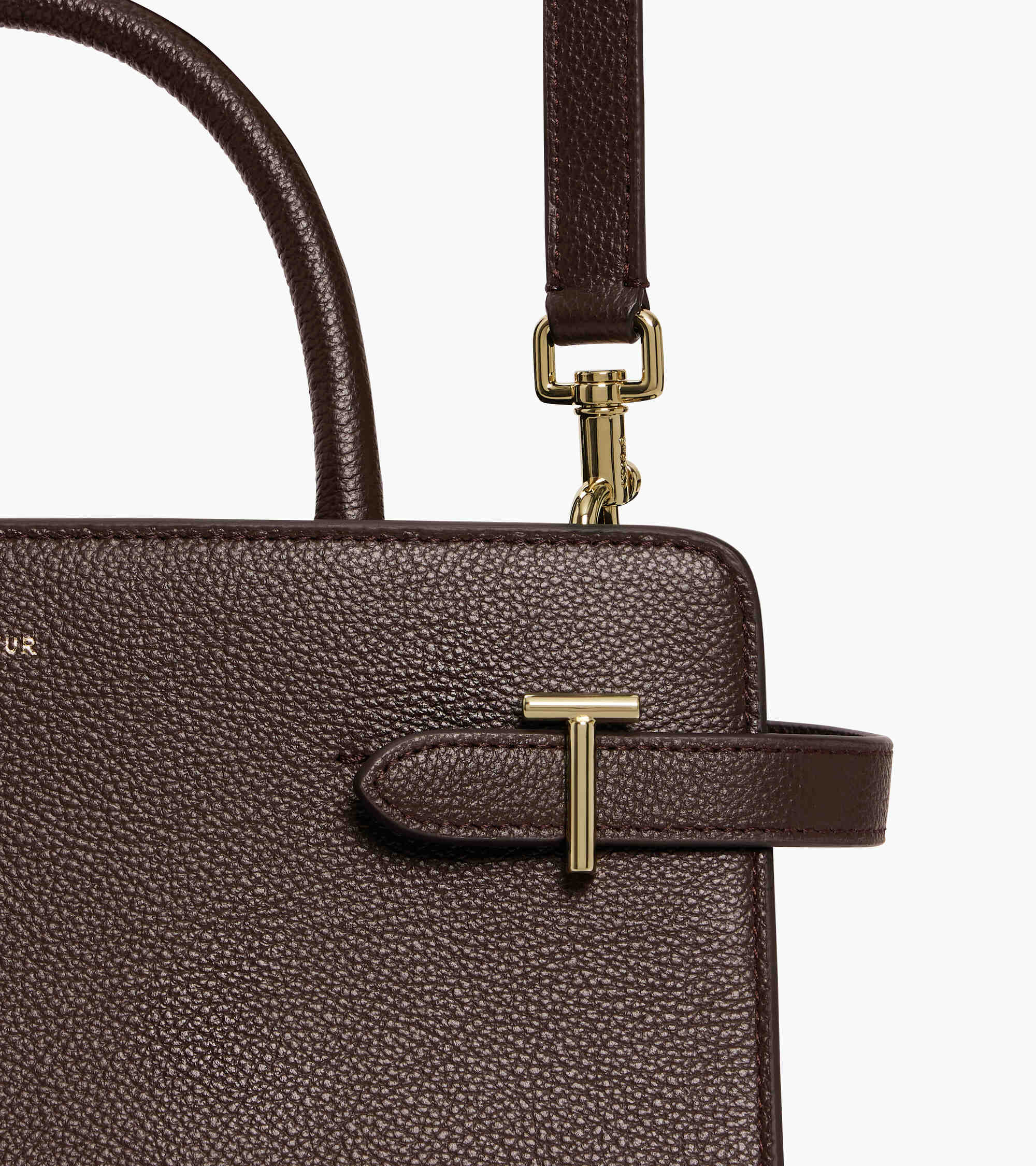 Sac à main moyen modèle Emilie en cuir grainé