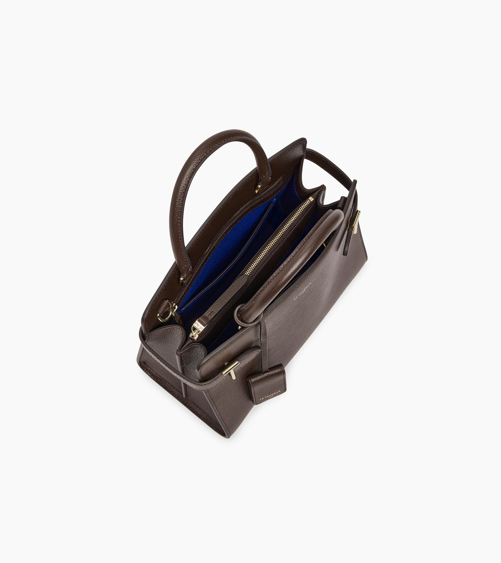 Sac à main moyen modèle Emilie en cuir grainé