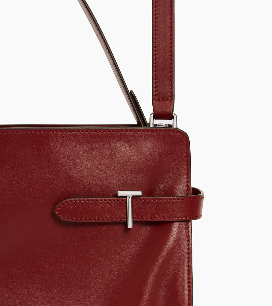 Emie large shoulderbag in smooth leather and nubuck