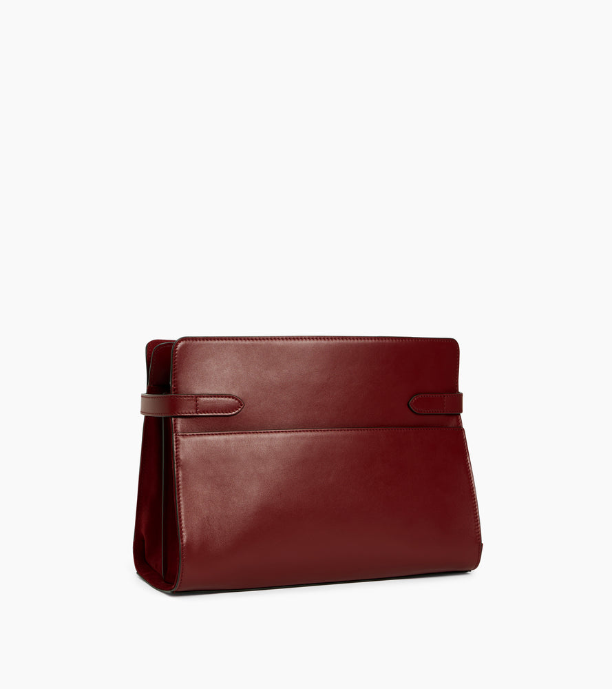 Emie large shoulderbag in smooth leather and nubuck