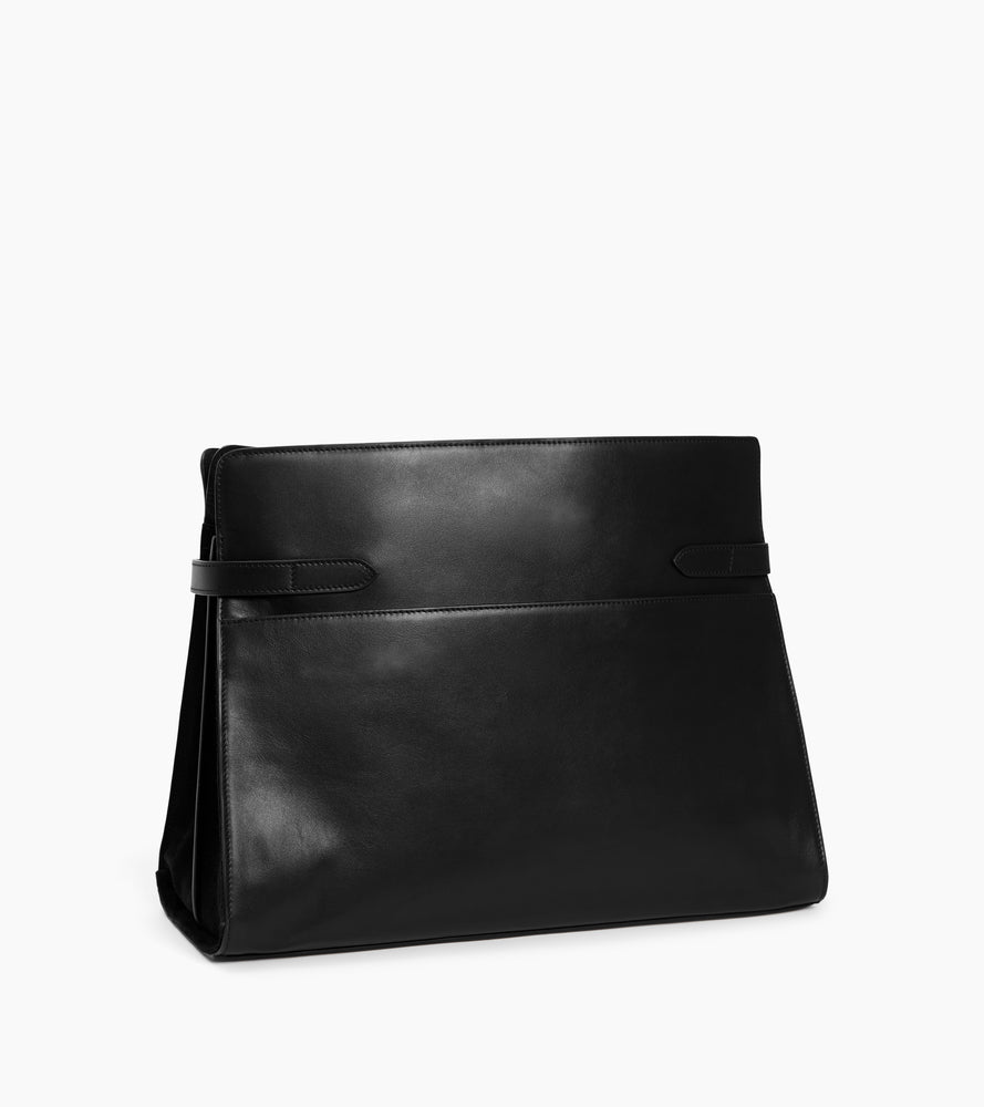 Emie maxi shoulderbag in smooth leather and nubuck