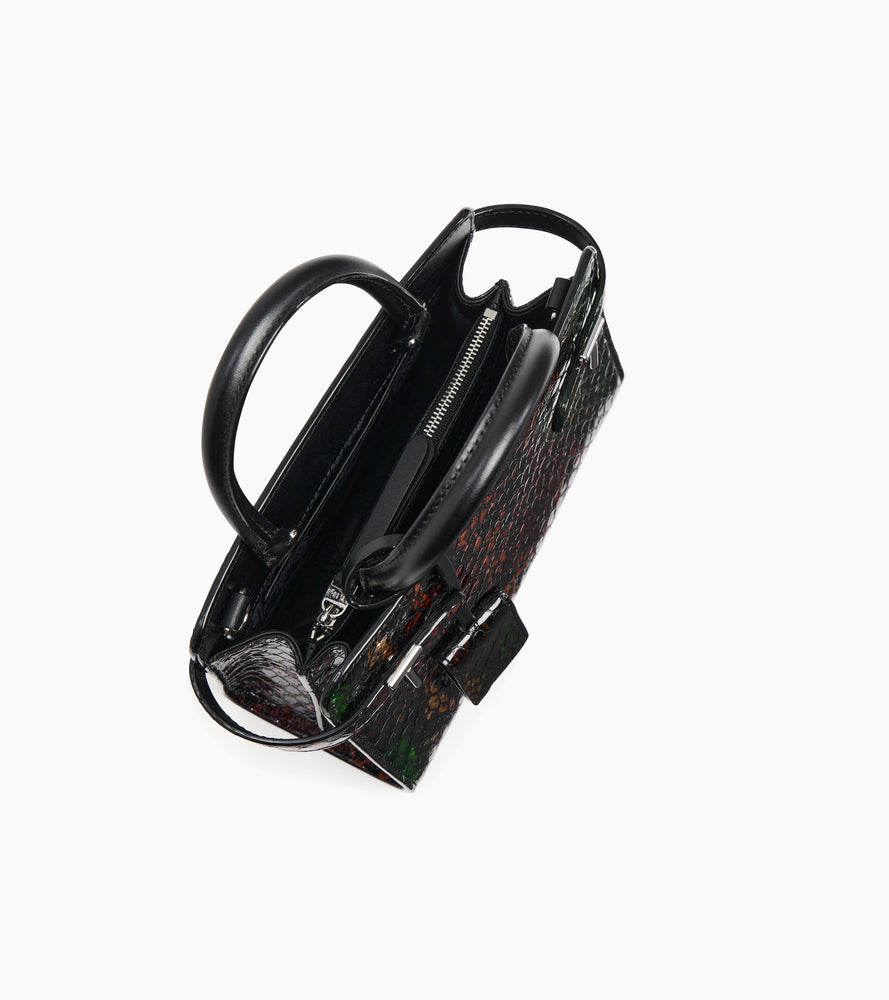 Petit sac à main Emilie en cuir effet python