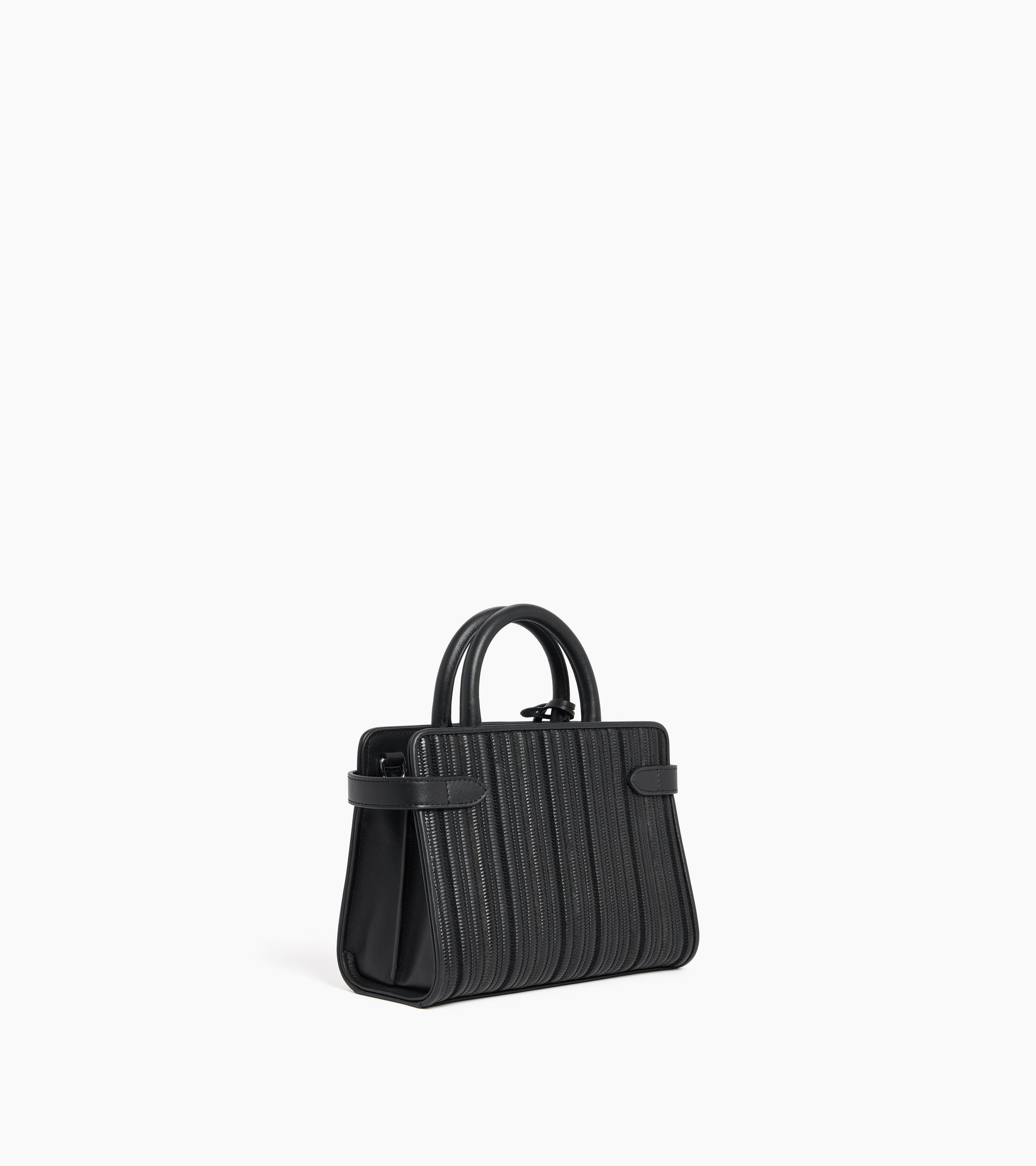 Petit sac à main Emilie en cuir tressé réemployé