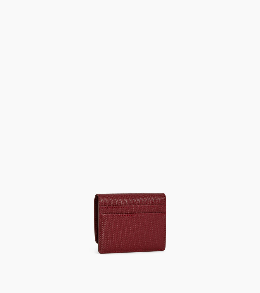 Porte cartes à rabat Emilie en cuir signature T