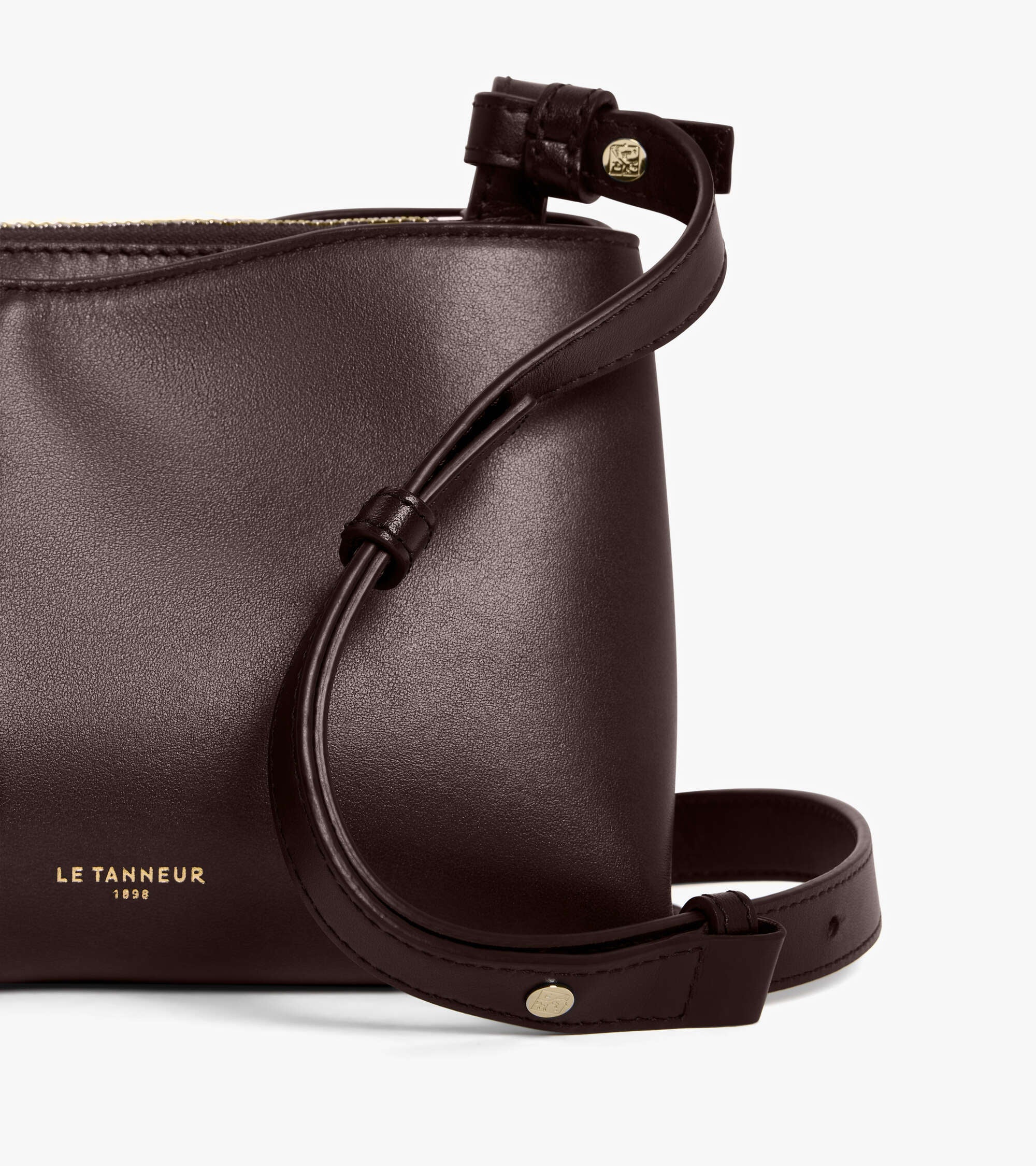 Petit sac bandoulière Félicie en cuir lisse