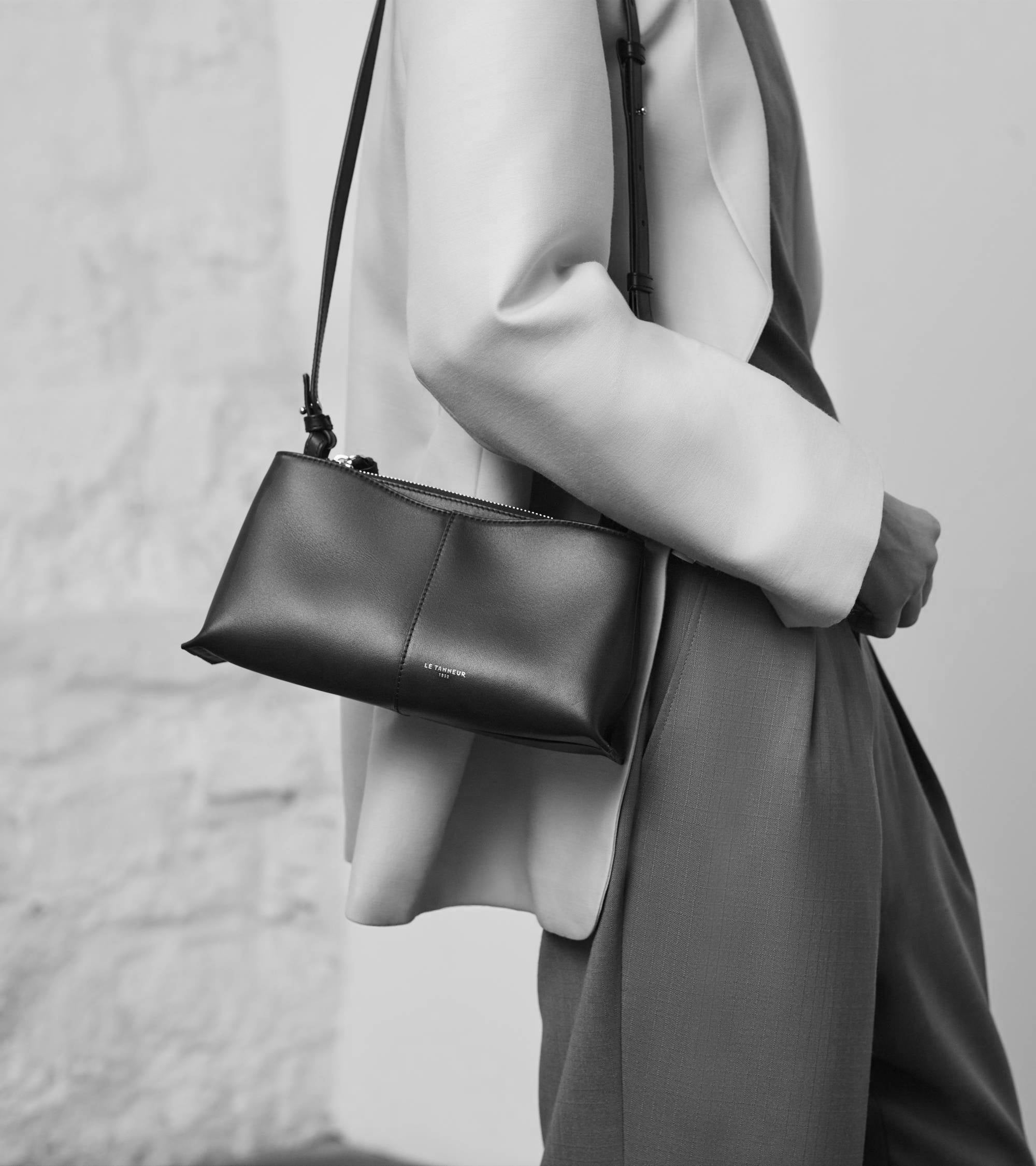 Petit sac bandoulière Félicie en cuir lisse