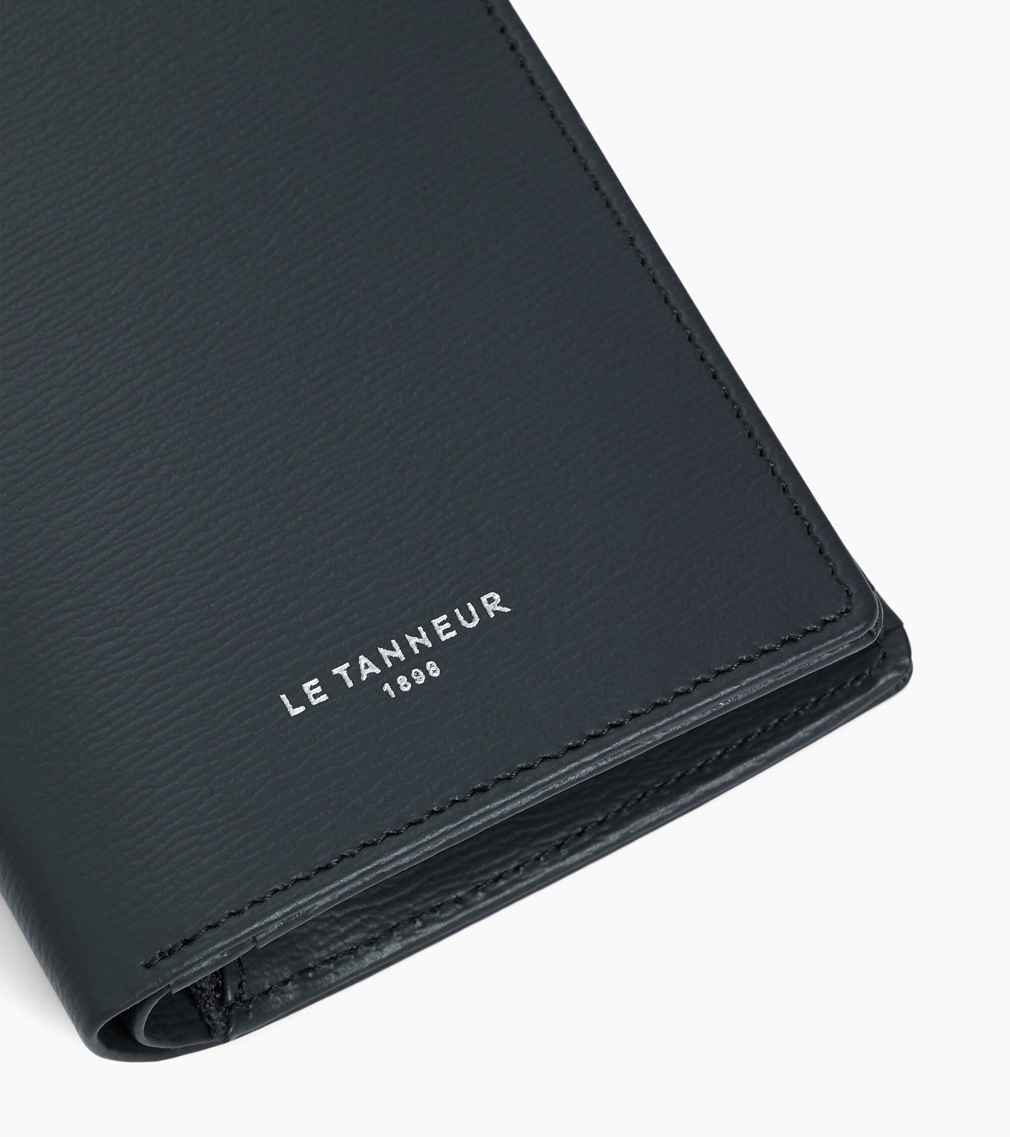 Große Bifold-Brieftasche im Hochformat mit Reißverschluss Lucien aus Korkleder