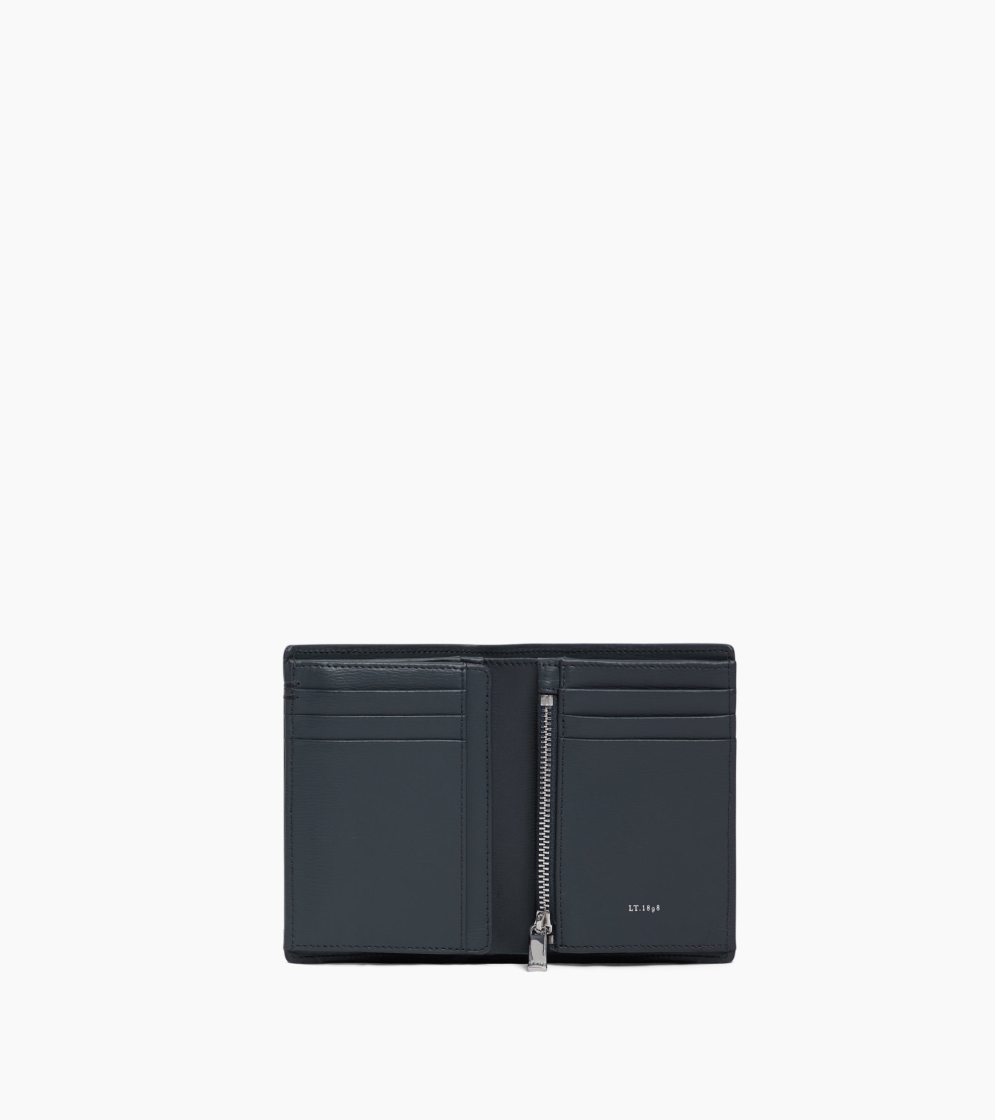 Große Bifold-Brieftasche im Hochformat mit Reißverschluss Lucien aus Korkleder