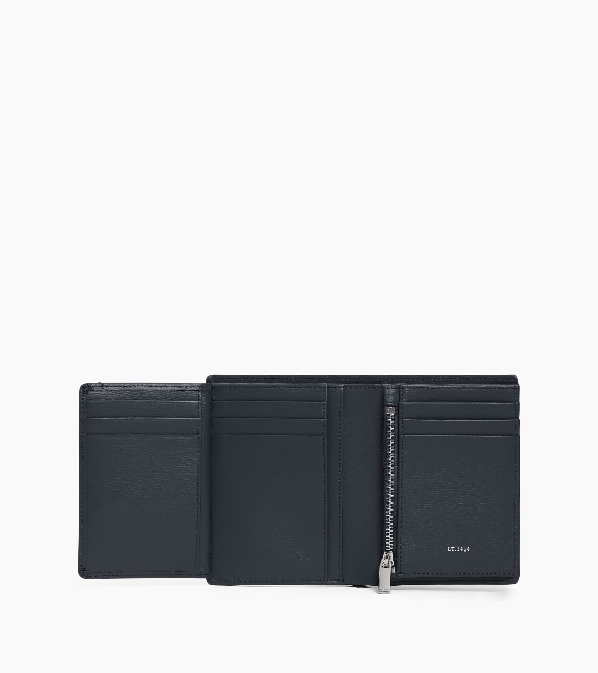 Große Bifold-Brieftasche im Hochformat mit Reißverschluss Lucien aus Korkleder