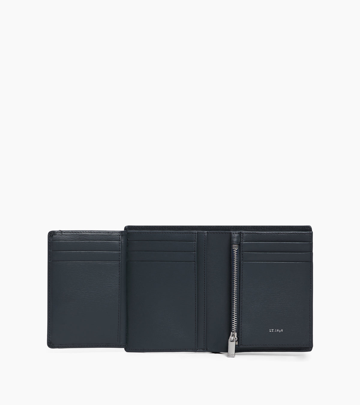 Große Bifold-Brieftasche im Hochformat mit Reißverschluss Lucien aus Korkleder