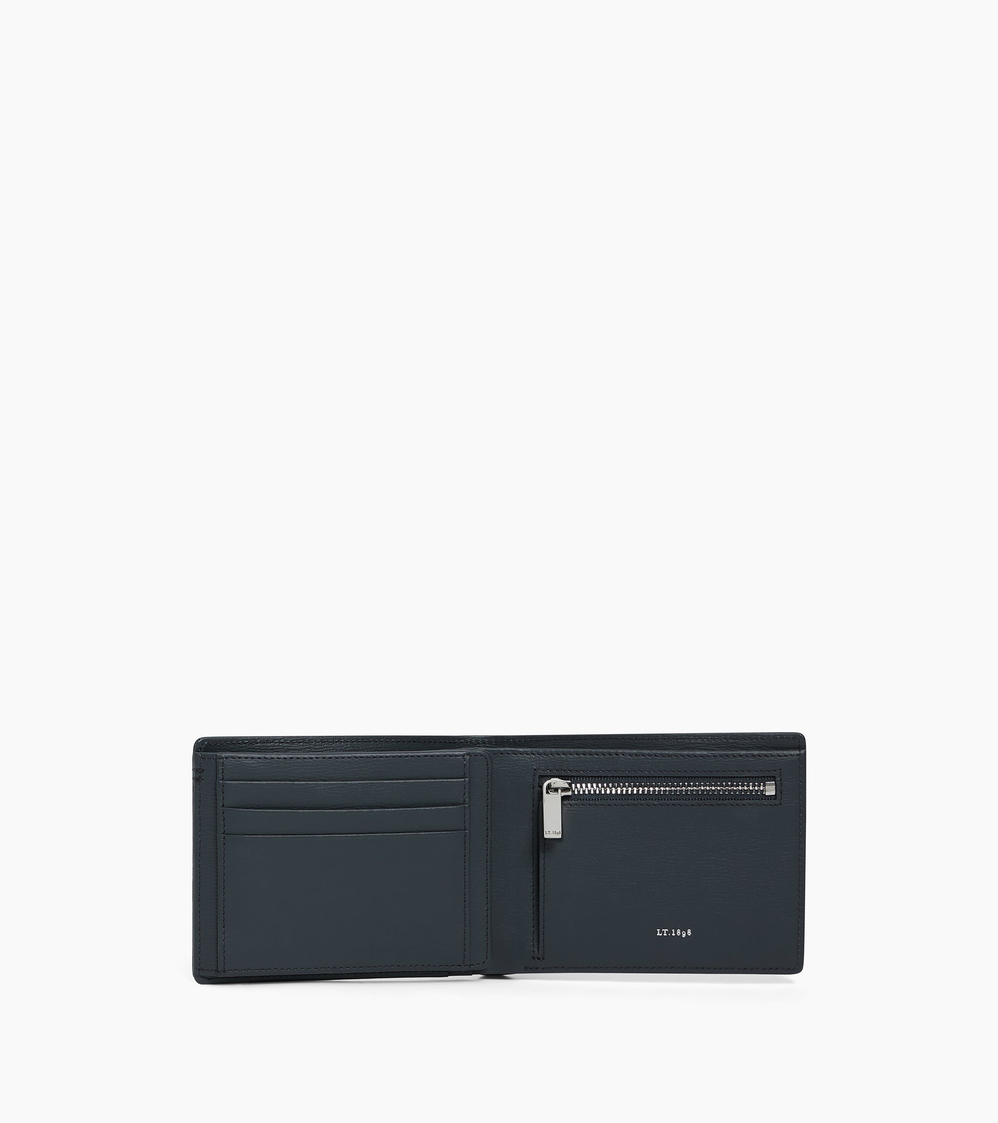 Portefeuille horizontal 2 volets Lucien en cuir liégé