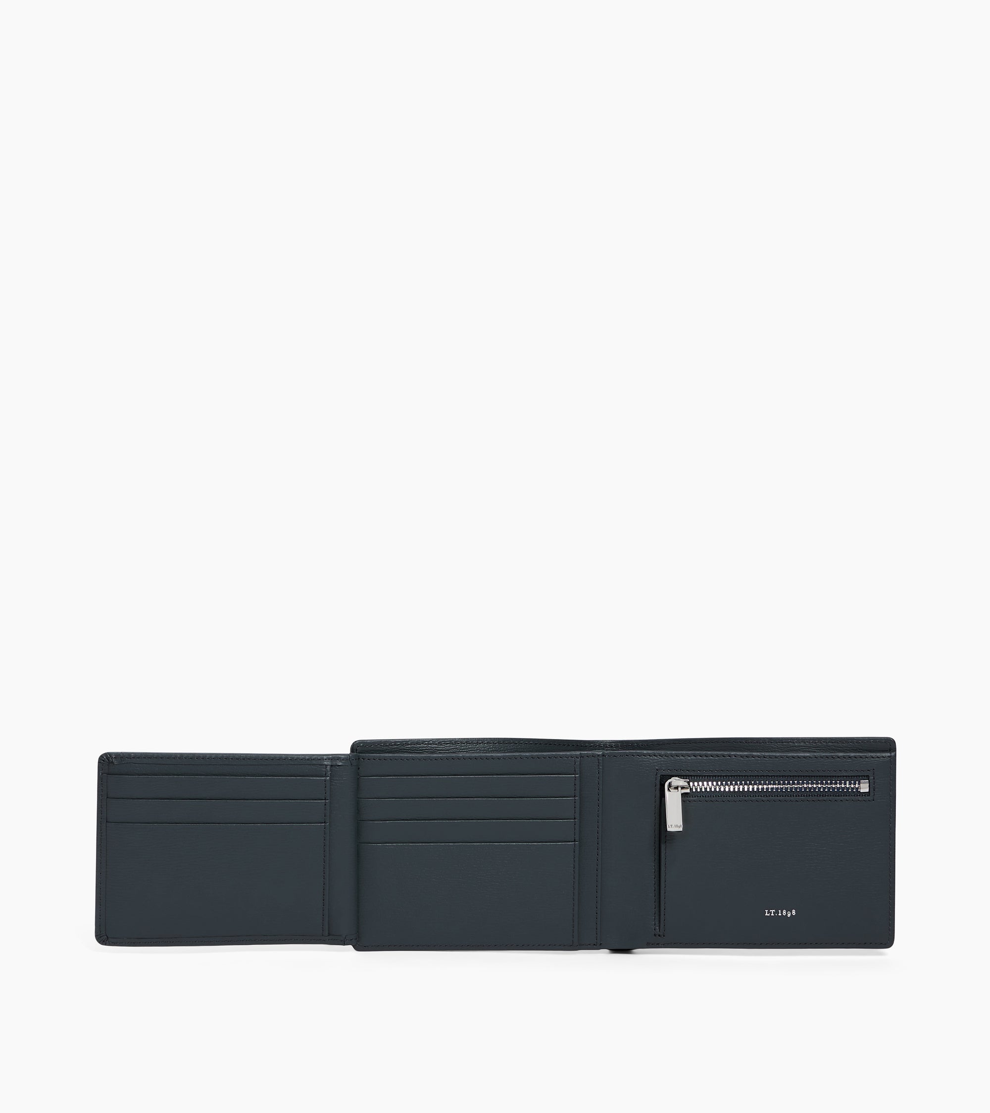 Portefeuille horizontal 2 volets Lucien en cuir liégé