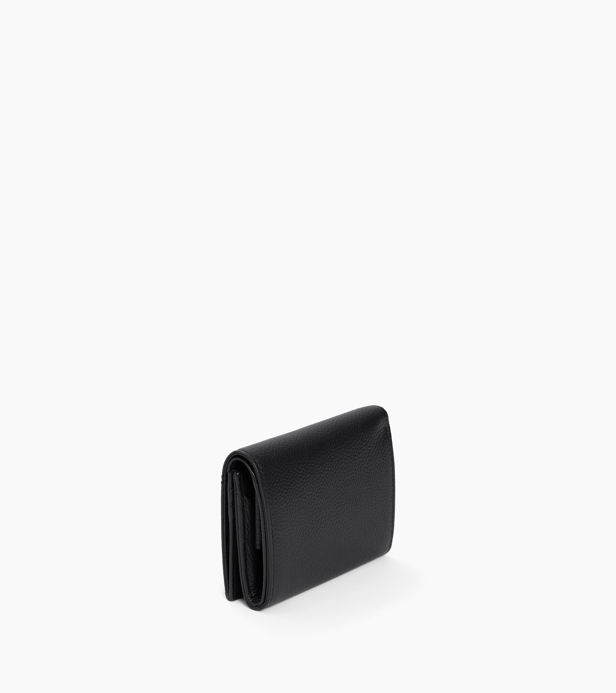 Porte monnaie boîte avec poche billets Lucien en cuir grainé