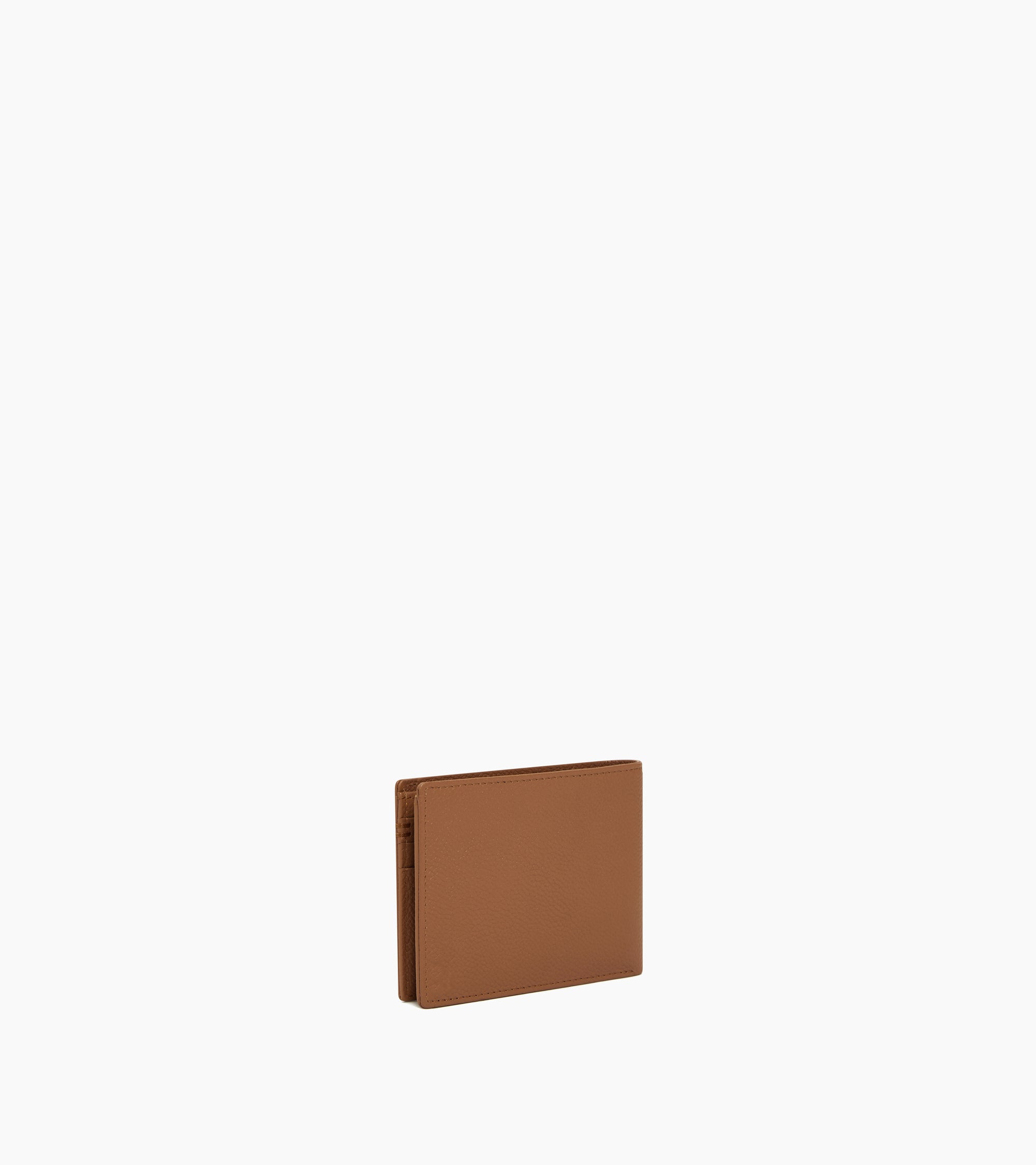 Portefeuille zippé horizontal Lucien en cuir grainé
