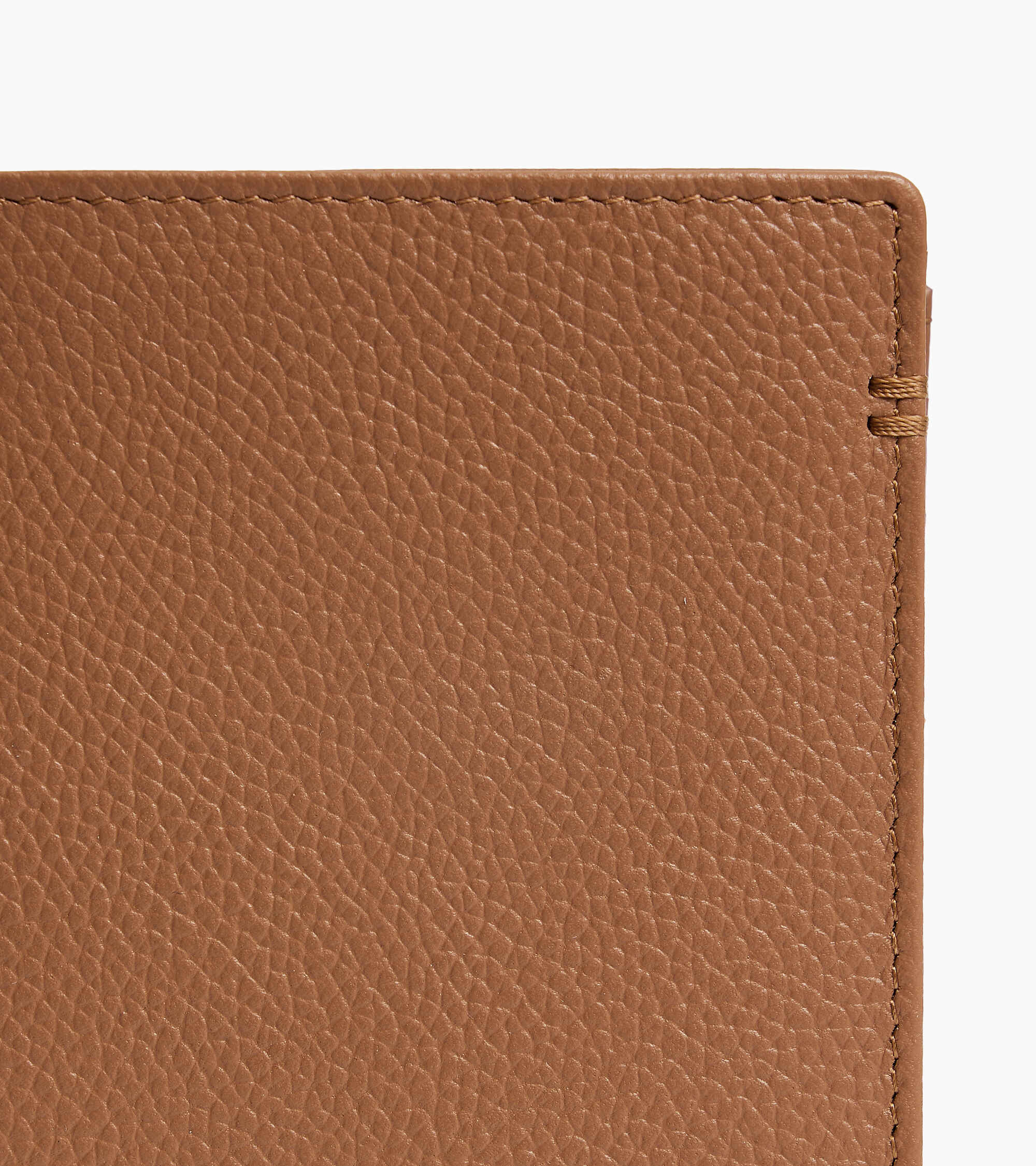 Petit portefeuille vertical zippé 2 volets Lucien en cuir grainé